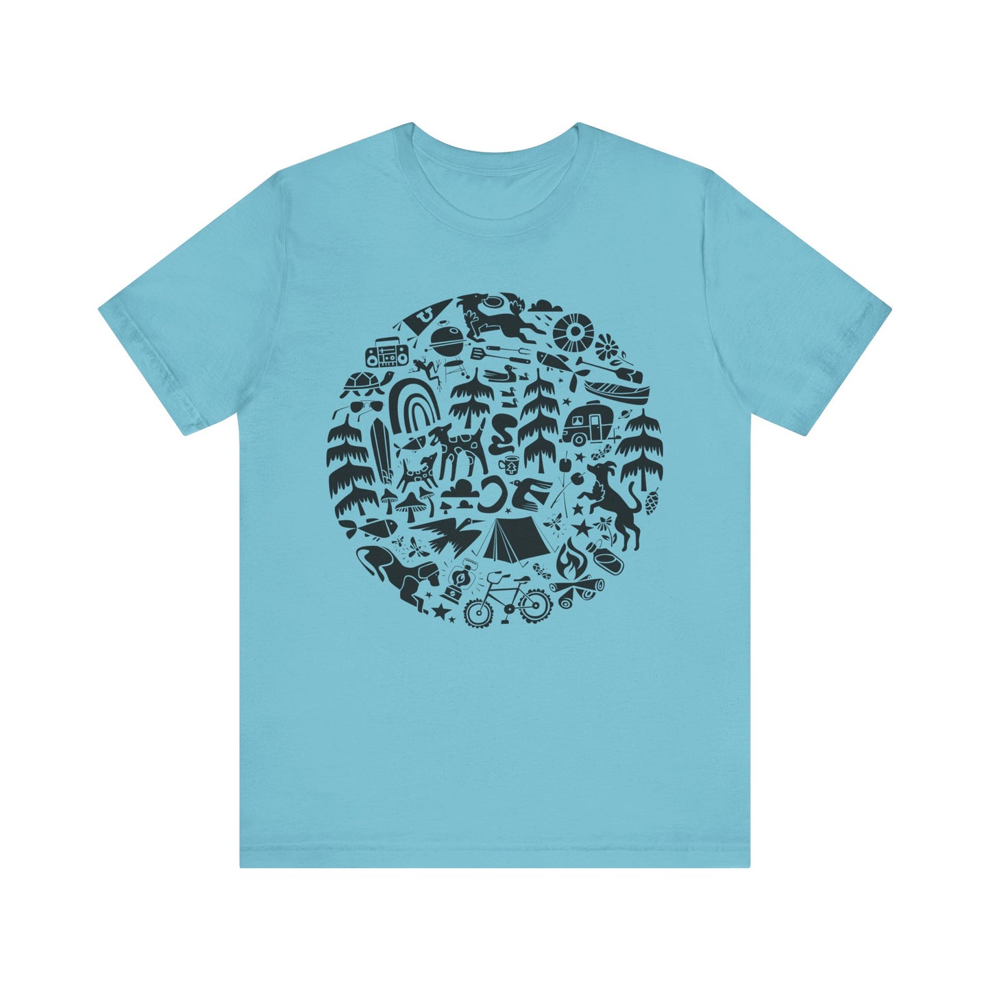 Camping Dogs Women's Graphic Tee