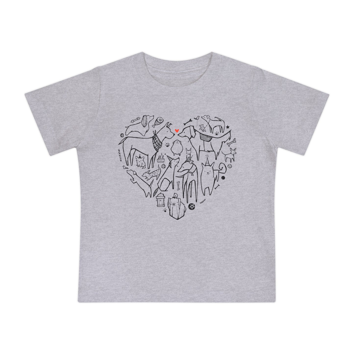 Dog Heart Baby Graphic Tee