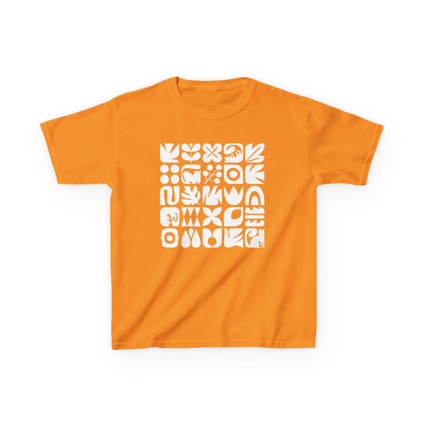 Cats and Birds Graphic Kids Heavy Cotton Graphic Tee