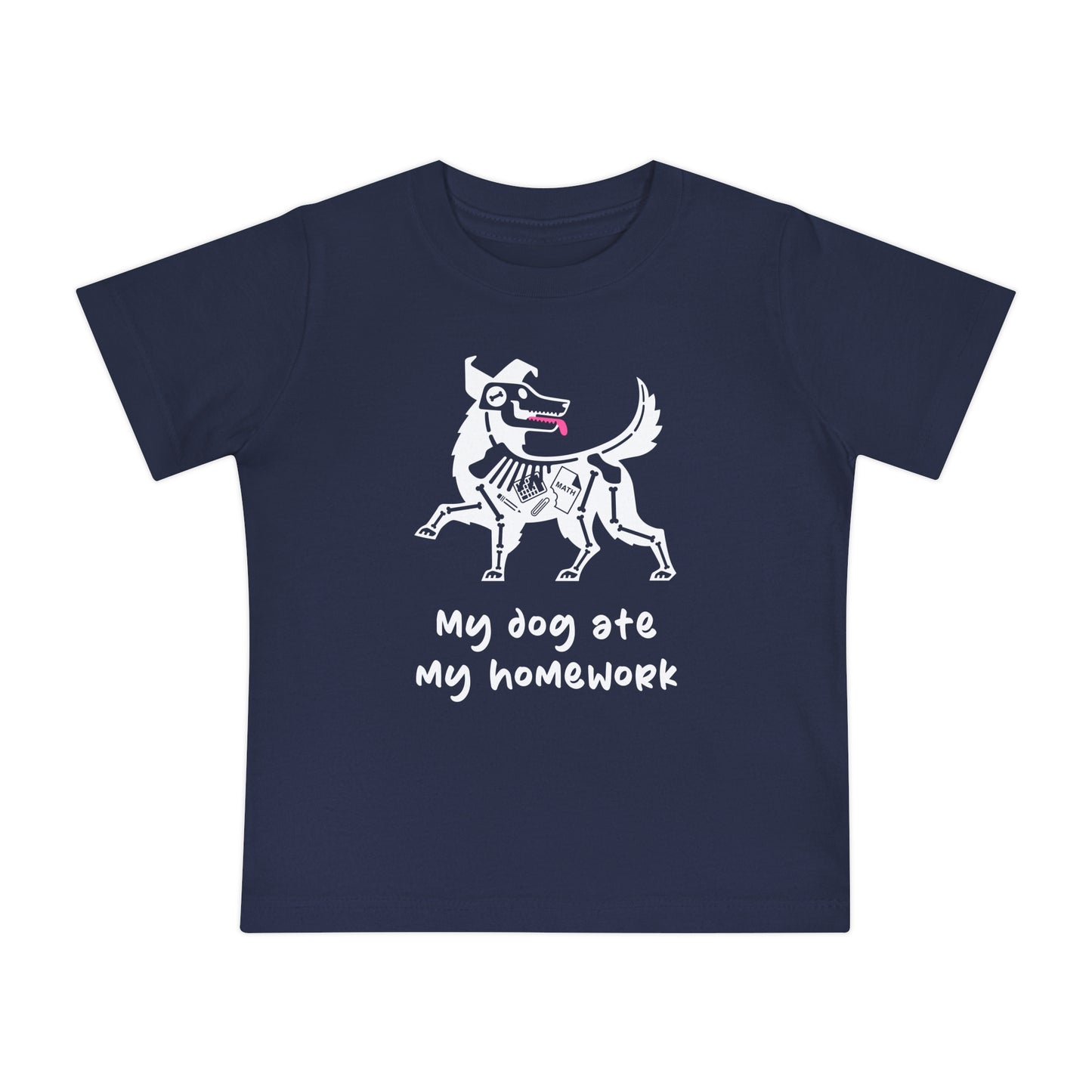 My Dog Ate My Homework Baby Graphic Tee