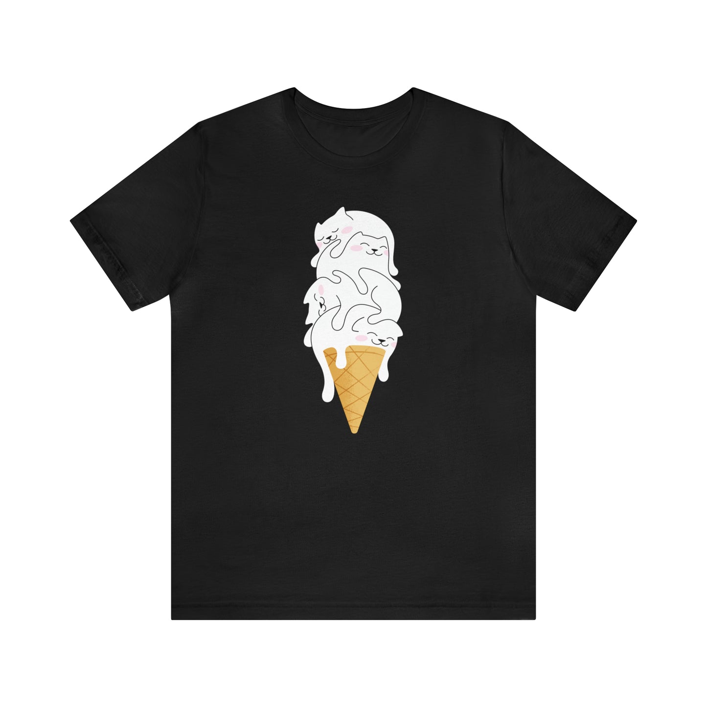 Ice Cream Cone Cat Tee – Sweet and Fun for Cat Lovers!