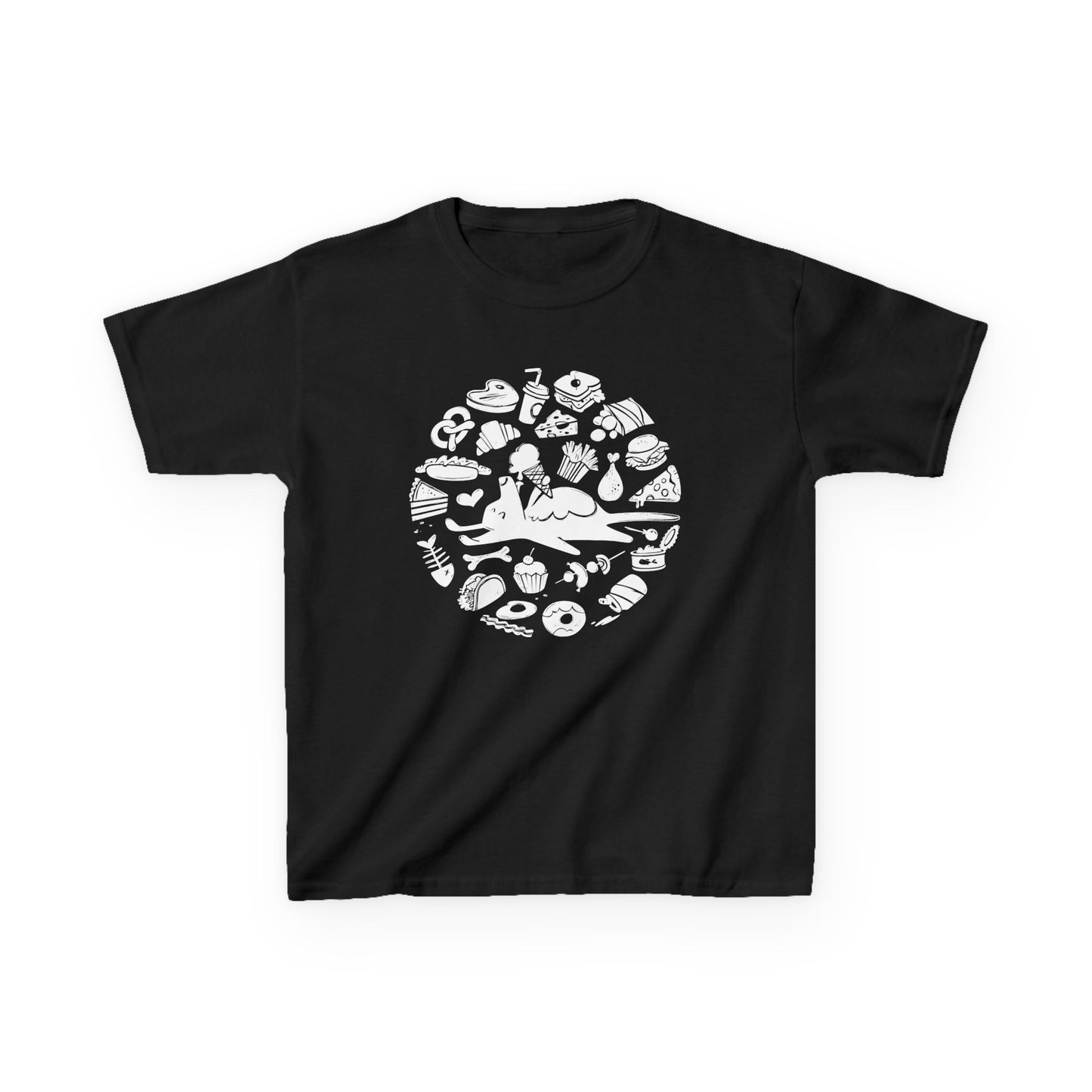 All Food is Dog Food Kids Heavy Cotton Graphic Tee