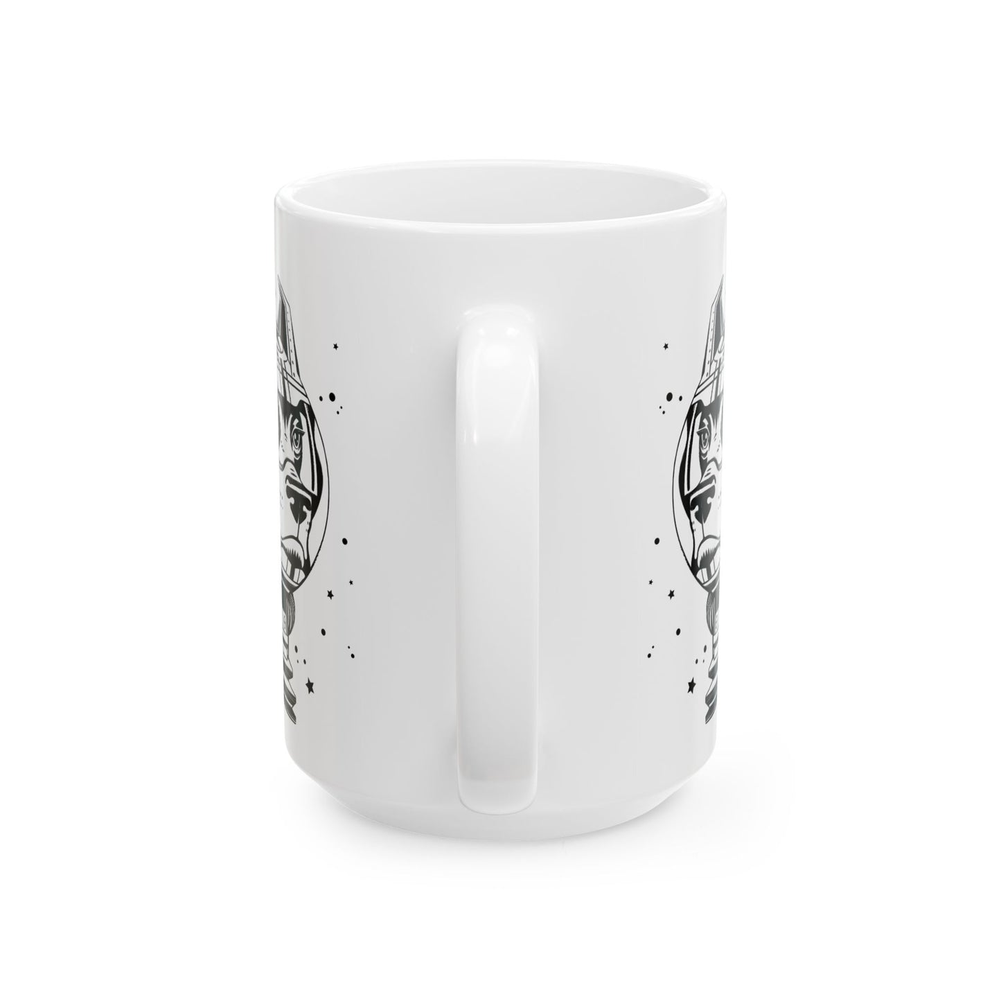 Space Dog Ceramic Mug 15oz