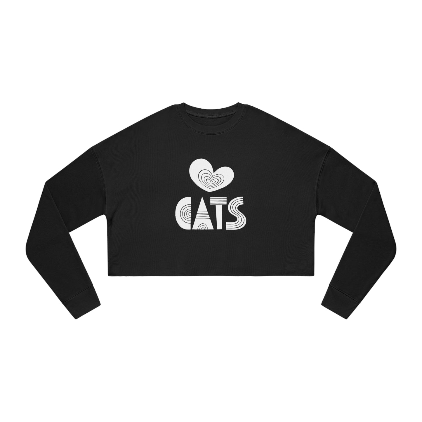 Love Cats Women's Cropped Sweatshirt