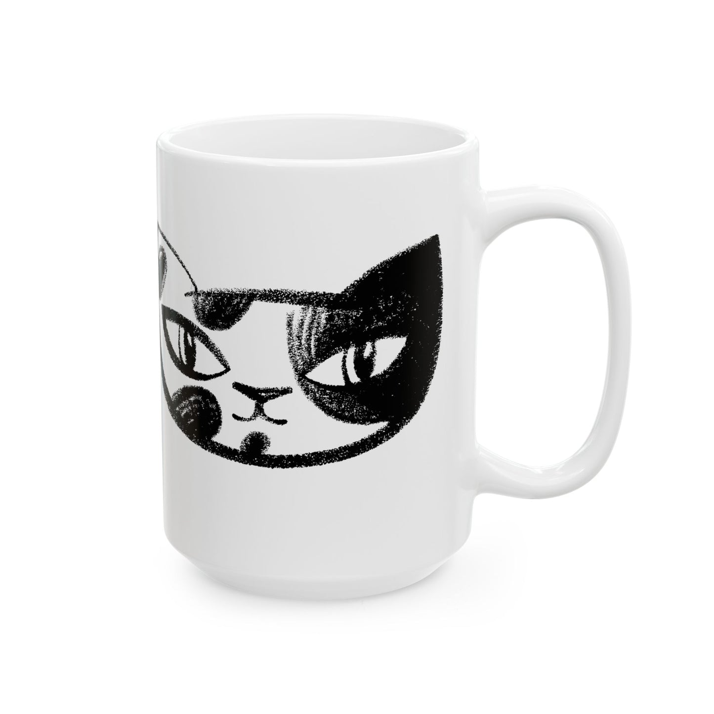 Cat Friends Ceramic Mug 15oz