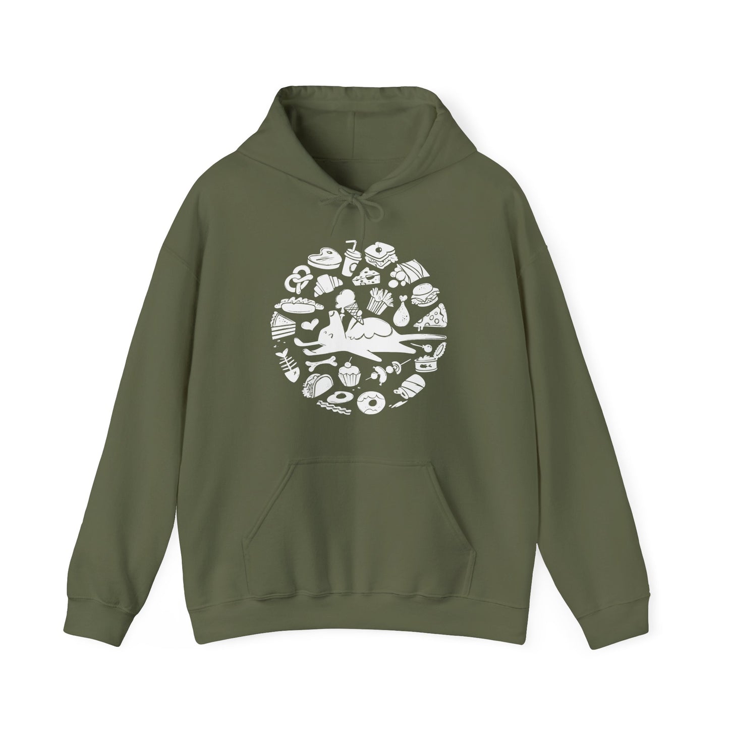 All Food is Dog Food Men's Hooded Sweatshirt
