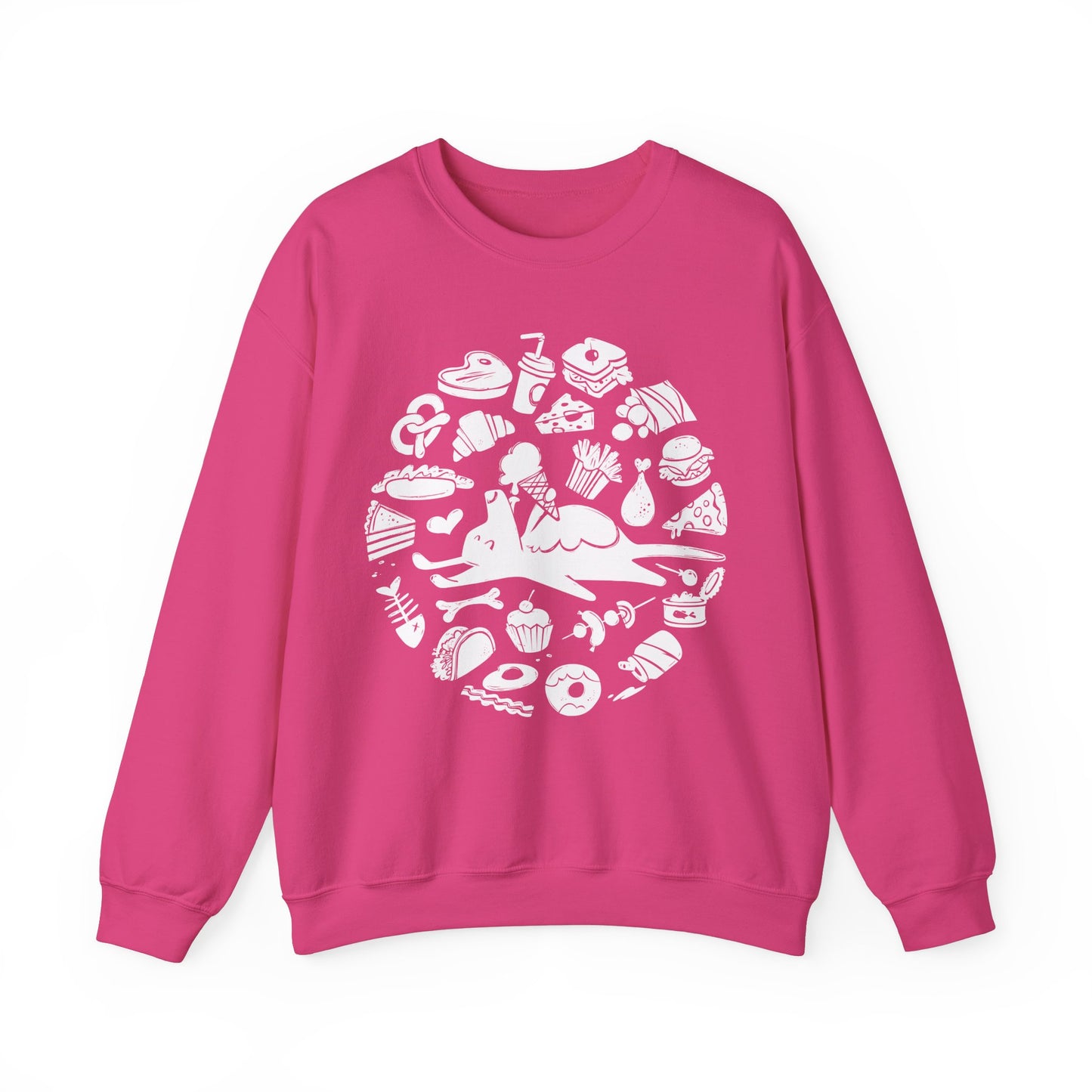 All Food is Dog Food Women's Heavy Blend Crewneck Sweatshirt