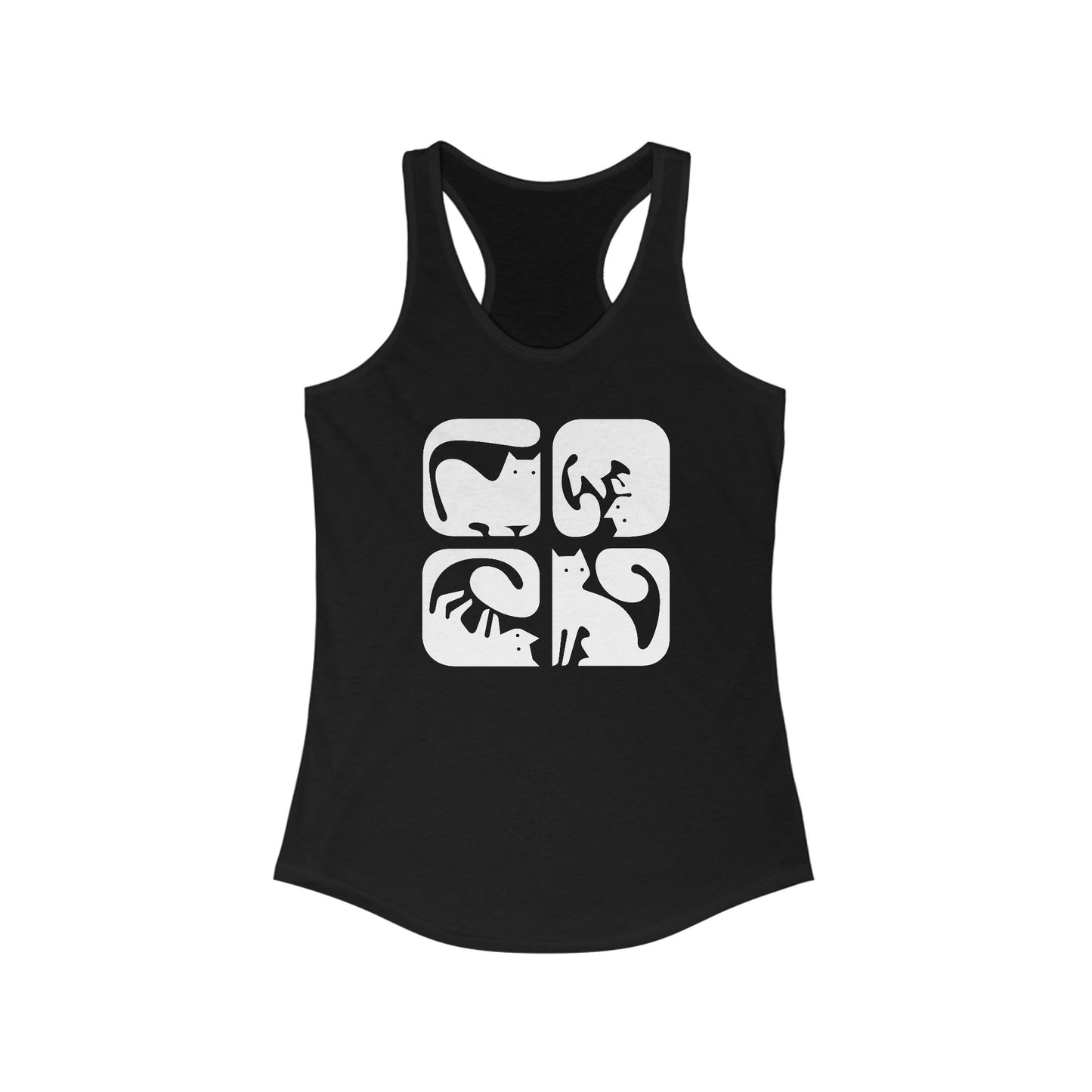 Cats Graphic Women's Racerback Tank Top