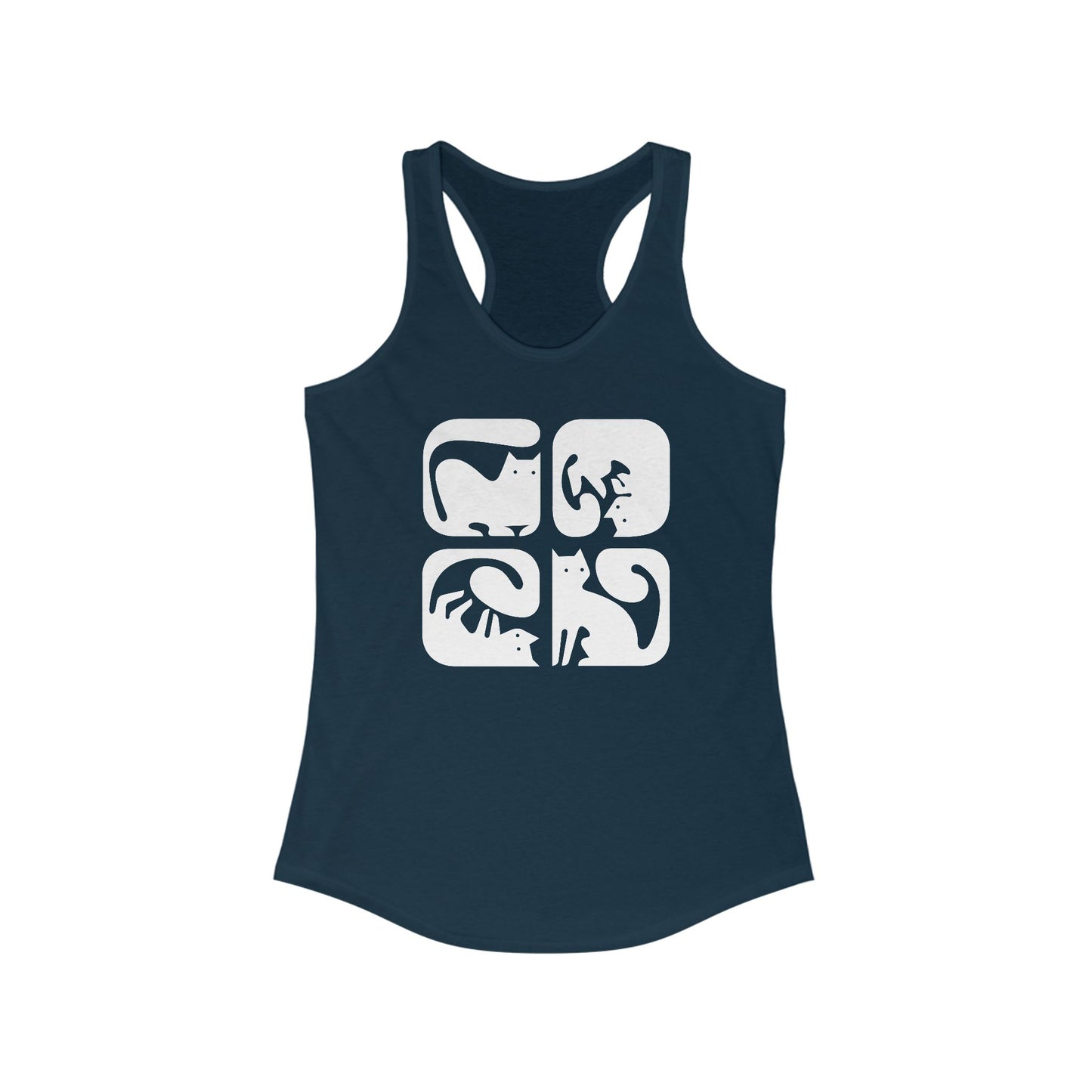 Cats Graphic Women's Racerback Tank Top