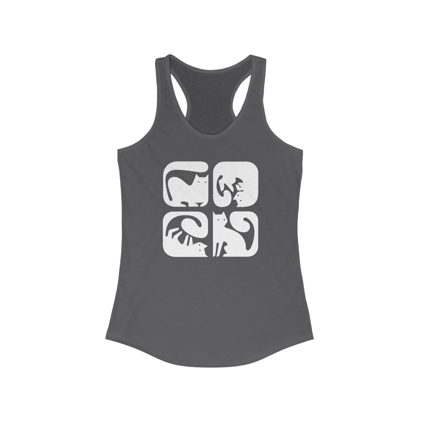 Cats Graphic Women's Racerback Tank Top