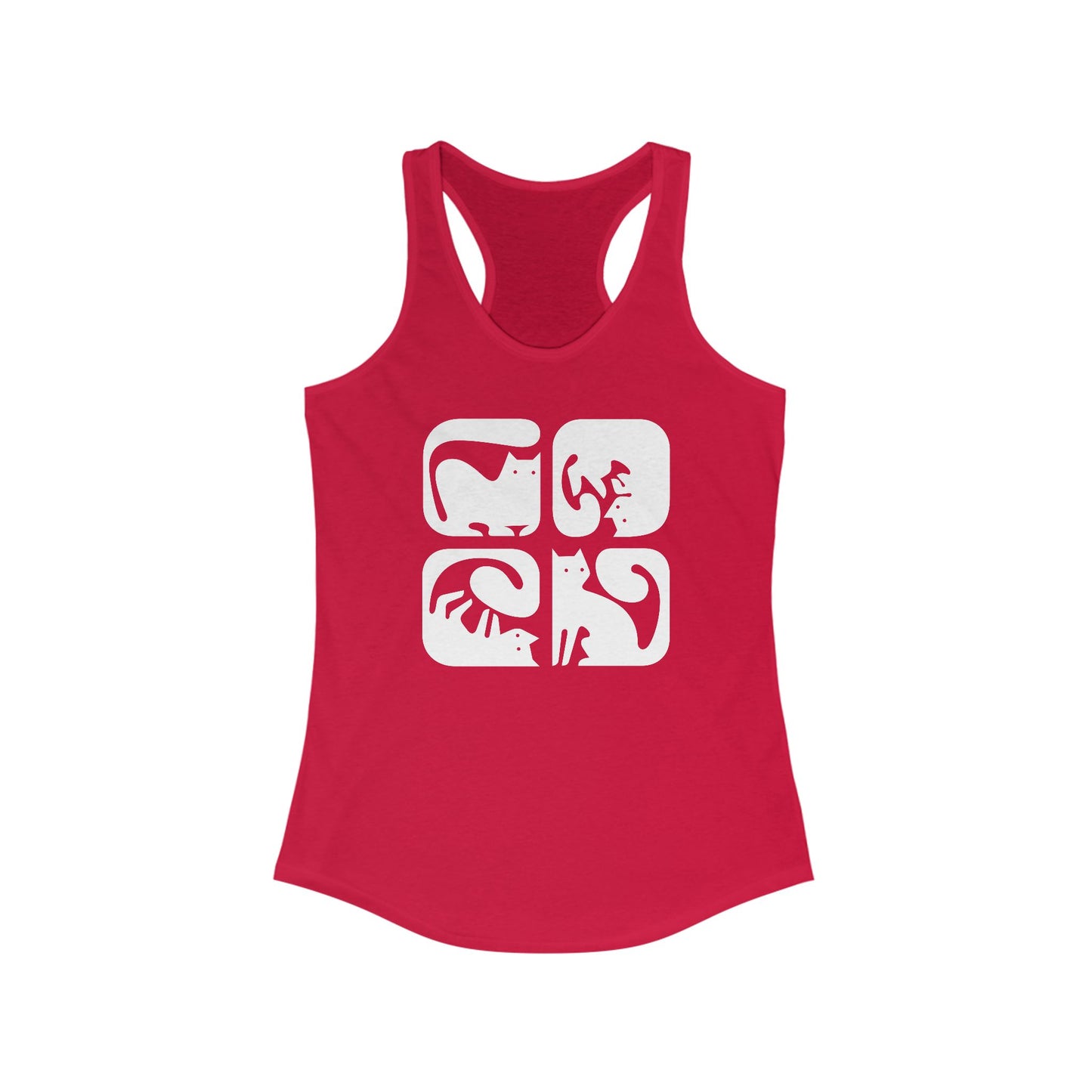 Cats Graphic Women's Racerback Tank Top
