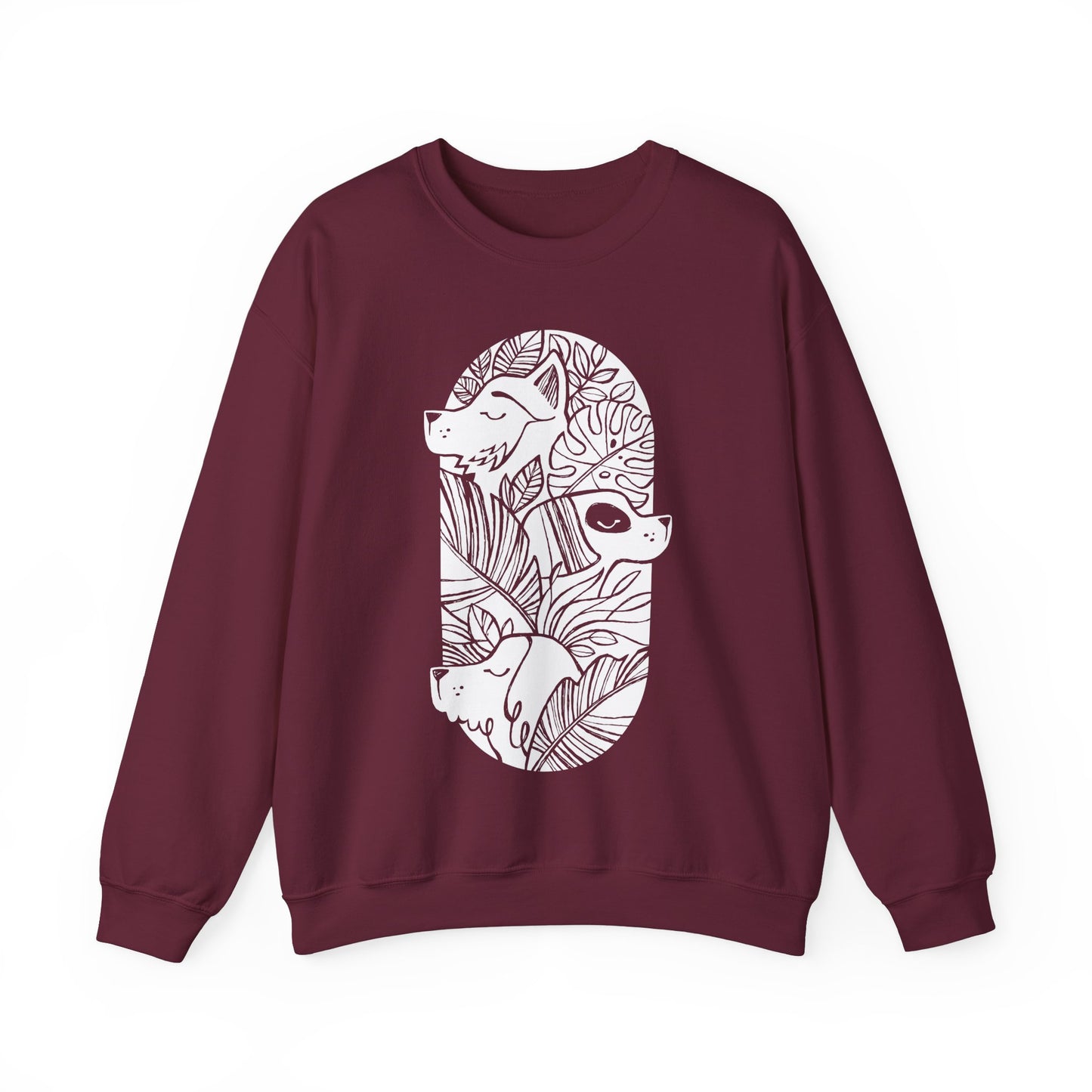 Jungle Dogs Women's Heavy Blend Crewneck Sweatshirt