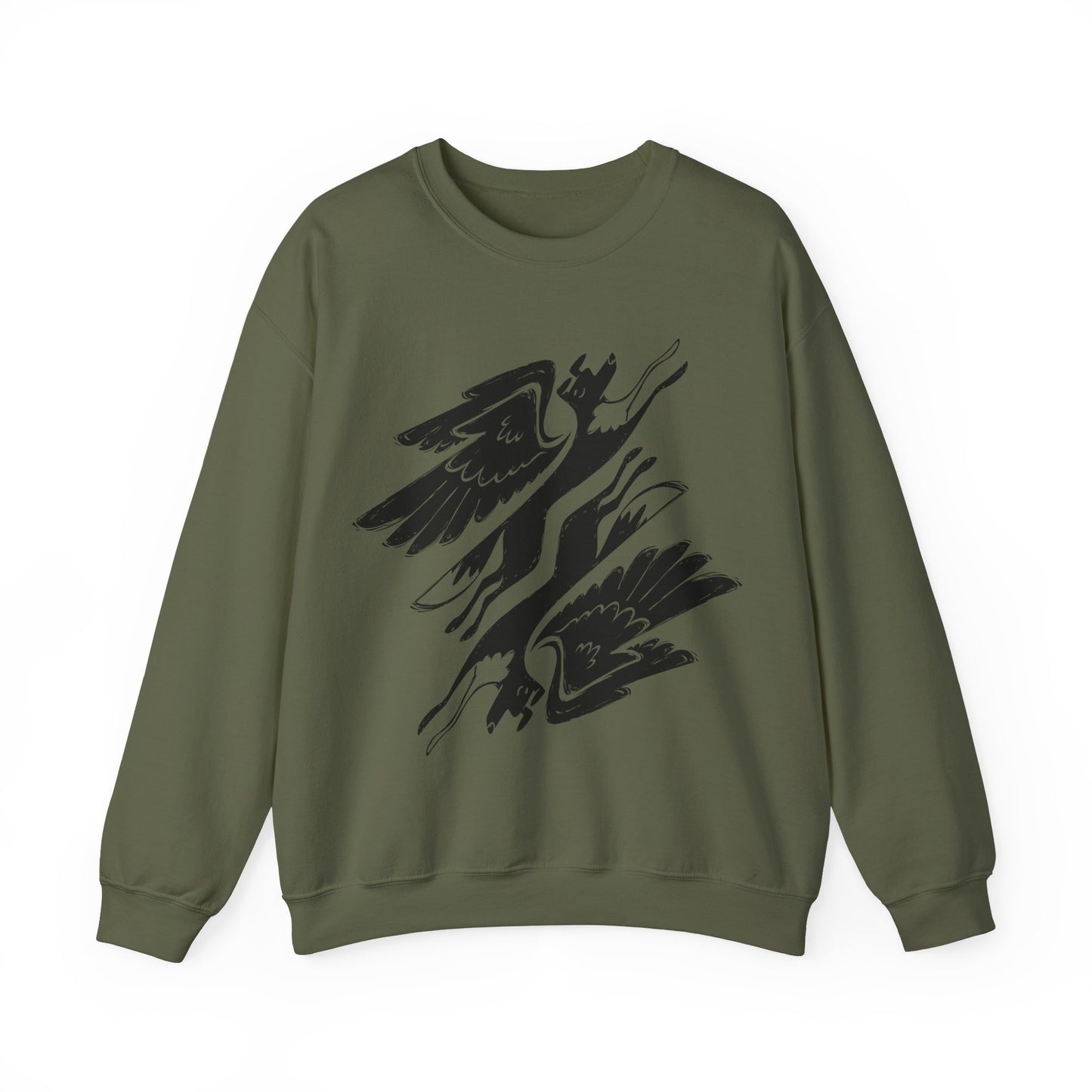 Angel Dogs Women's Heavy Blend Crewneck Sweatshirt