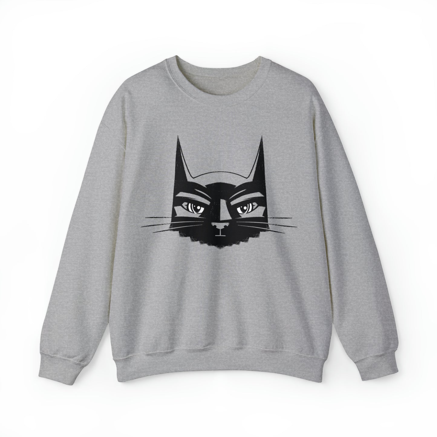 Bat Cat Men's Heavy Blend Crewneck Sweatshirt