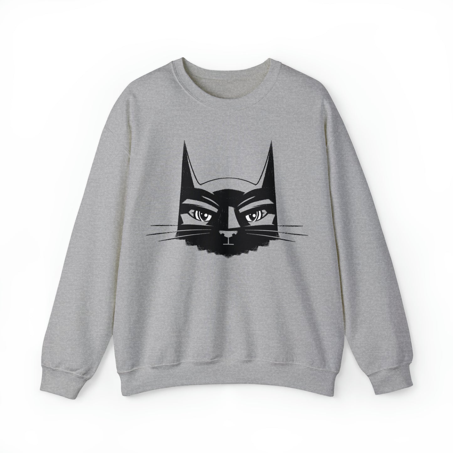 Bat Cat Heavy Blend Crewneck Sweatshirt