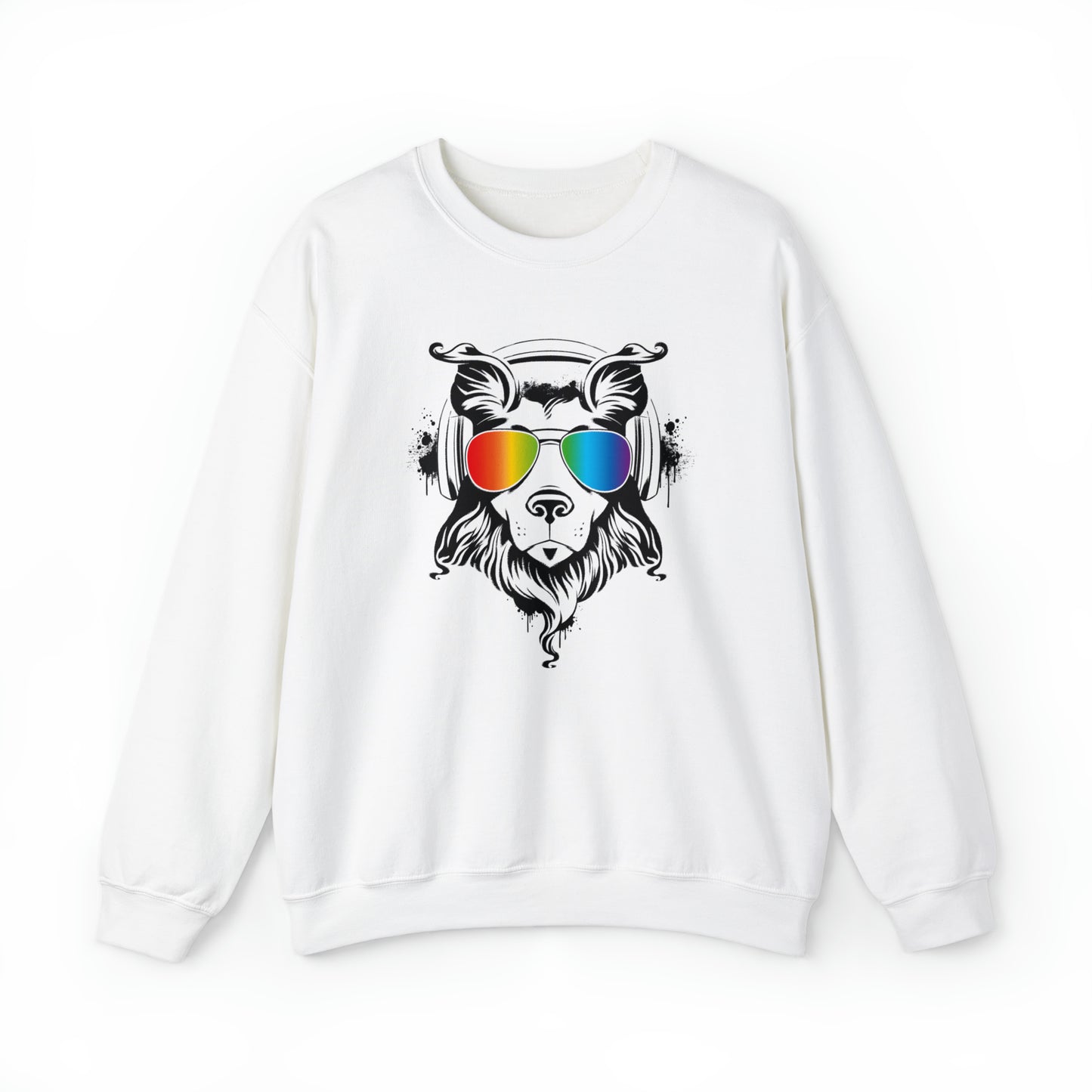 Music Dog Women's Heavy Blend Crewneck Sweatshirt