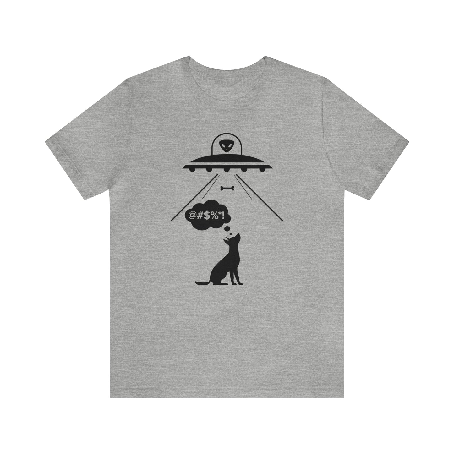 Alien Dog Bone Abduction Women's Graphic Tee