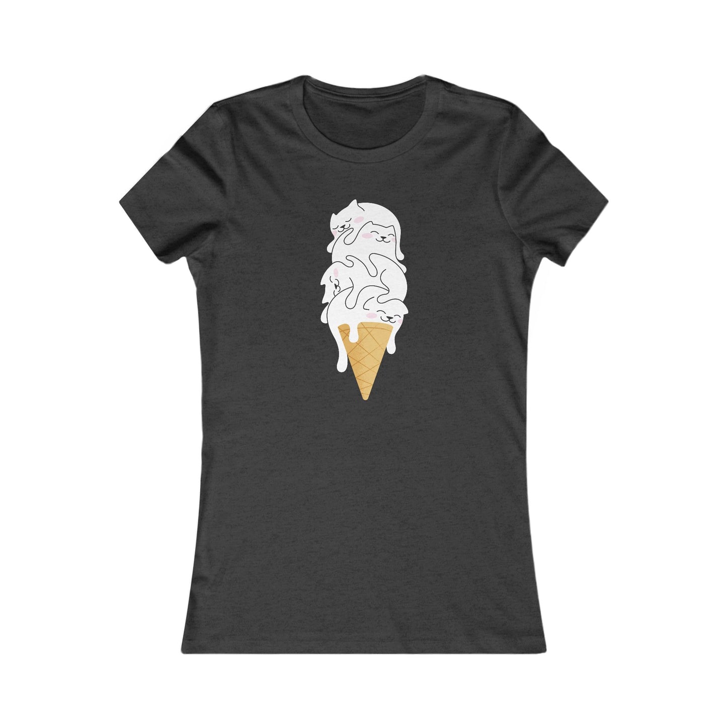 Kitty Cone Women's Fitted Tee