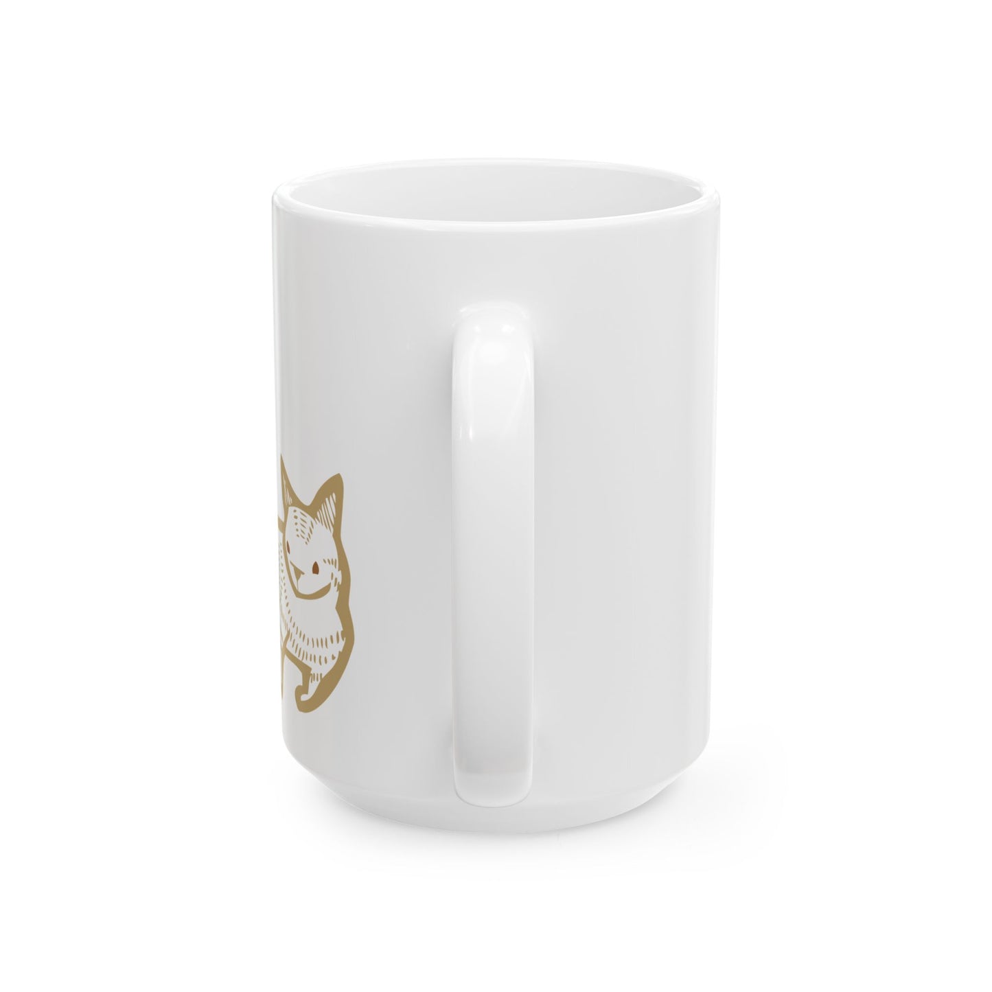 Cat Bird Ceramic Mug 15oz