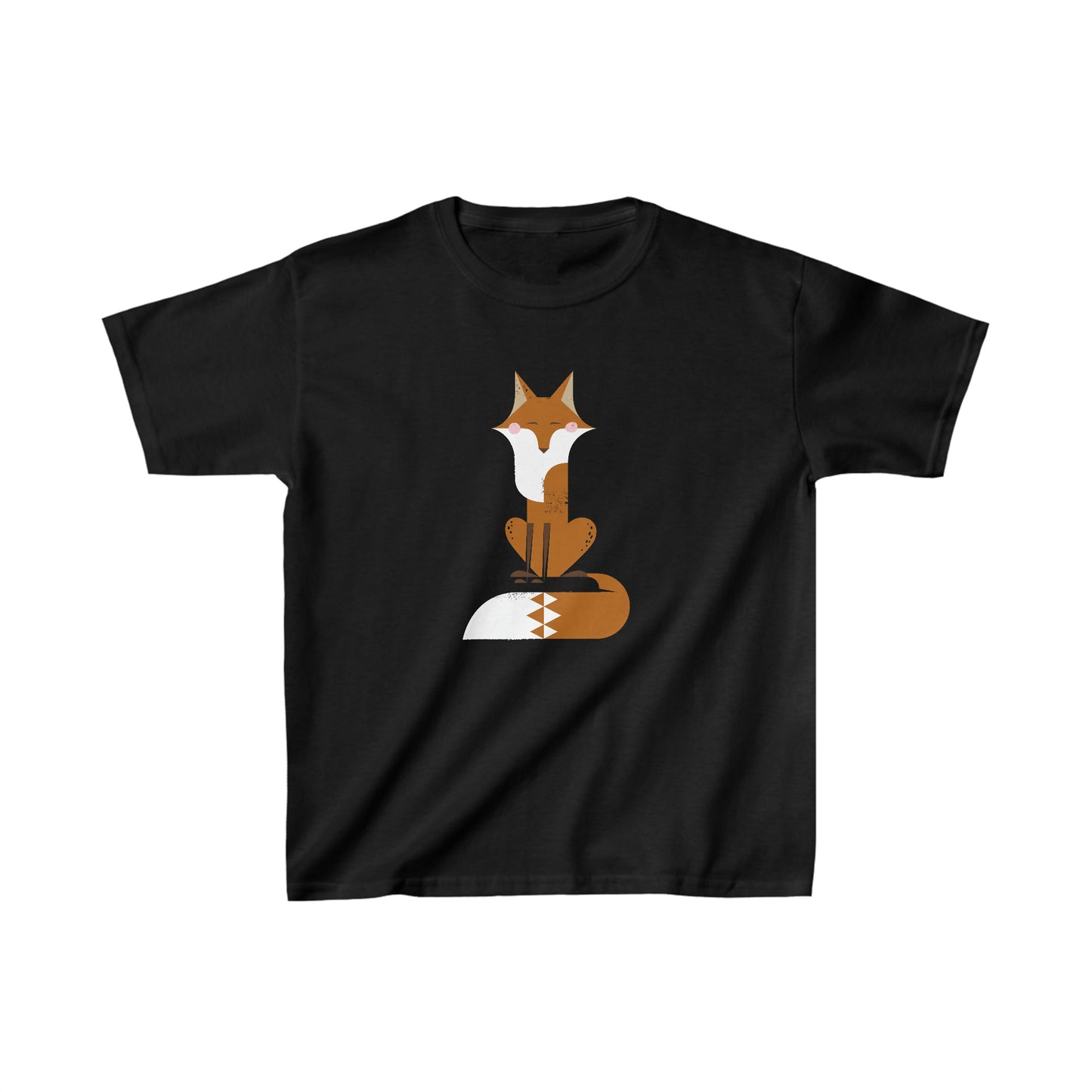 Sitting Fox Kids' Cotton Tee – Cozy, Cute & Adventure-Ready!
