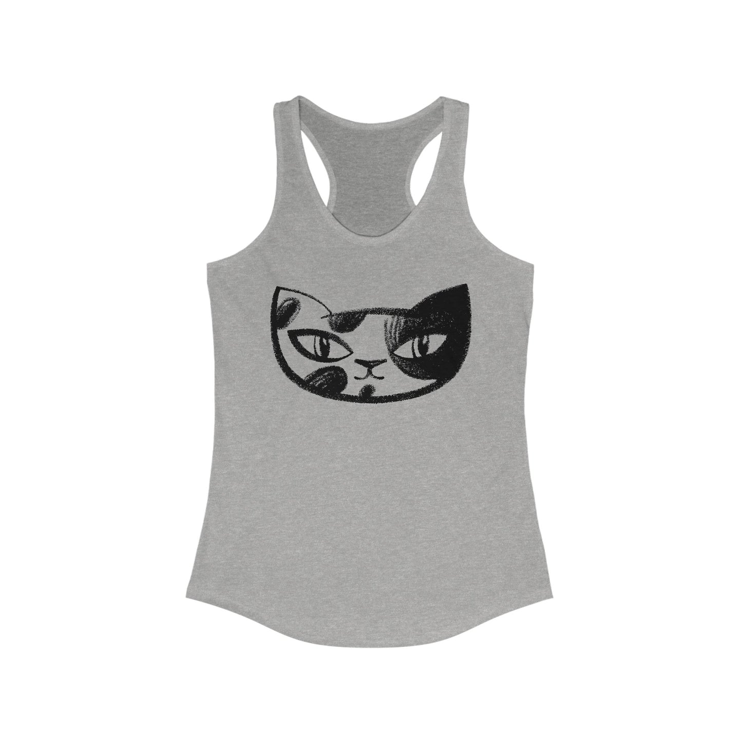 Cat BF#1 Women's Racerback Tank Top