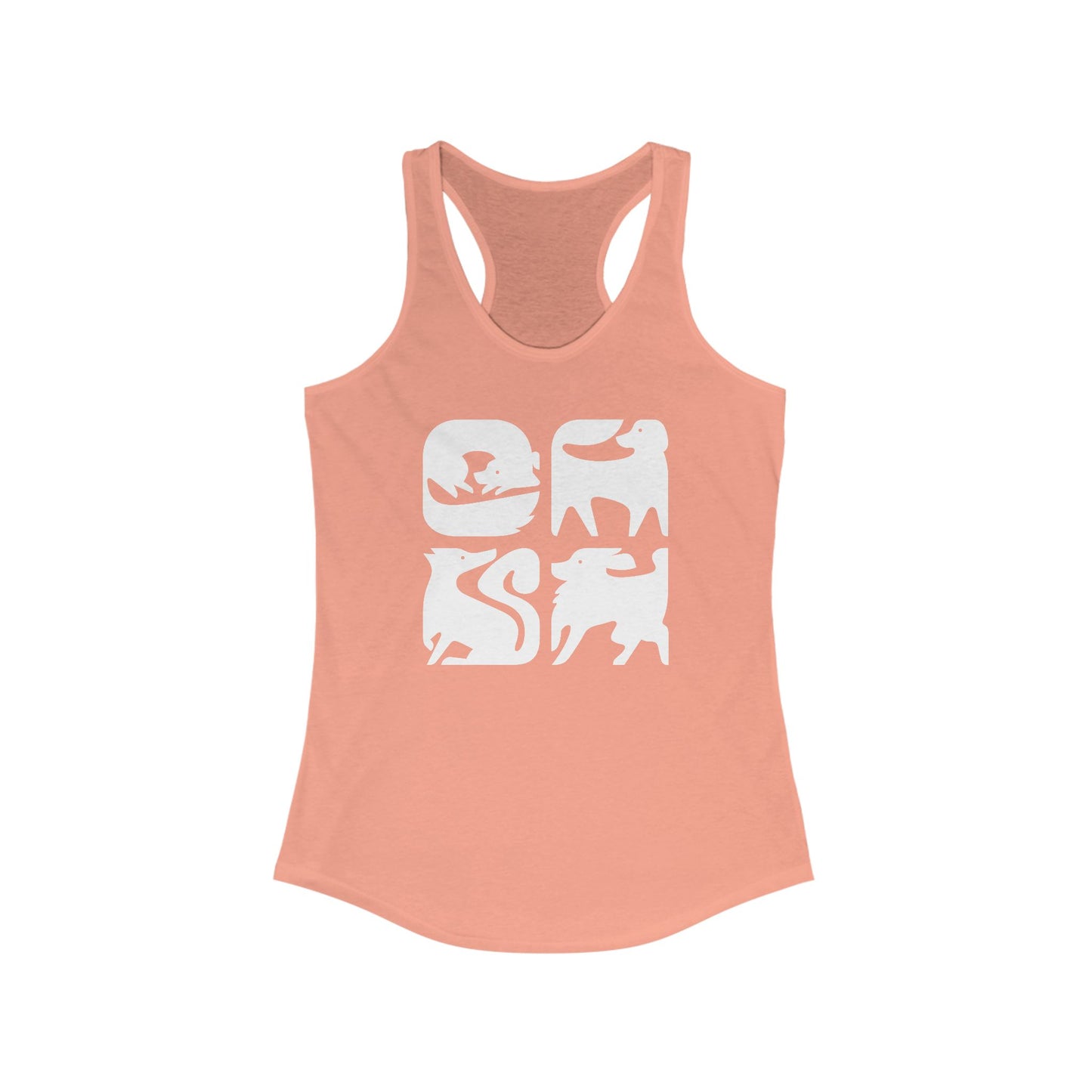 Dogs Graphic Women's Racerback Tank Top