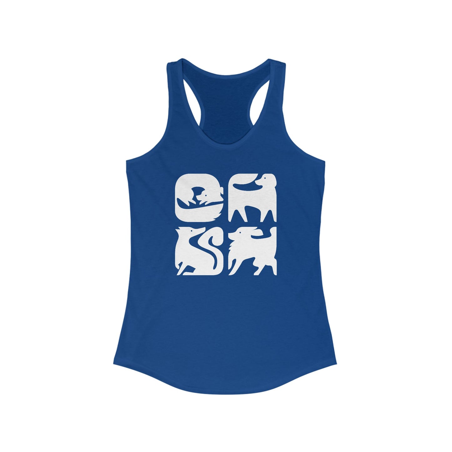 Dogs Graphic Women's Racerback Tank Top