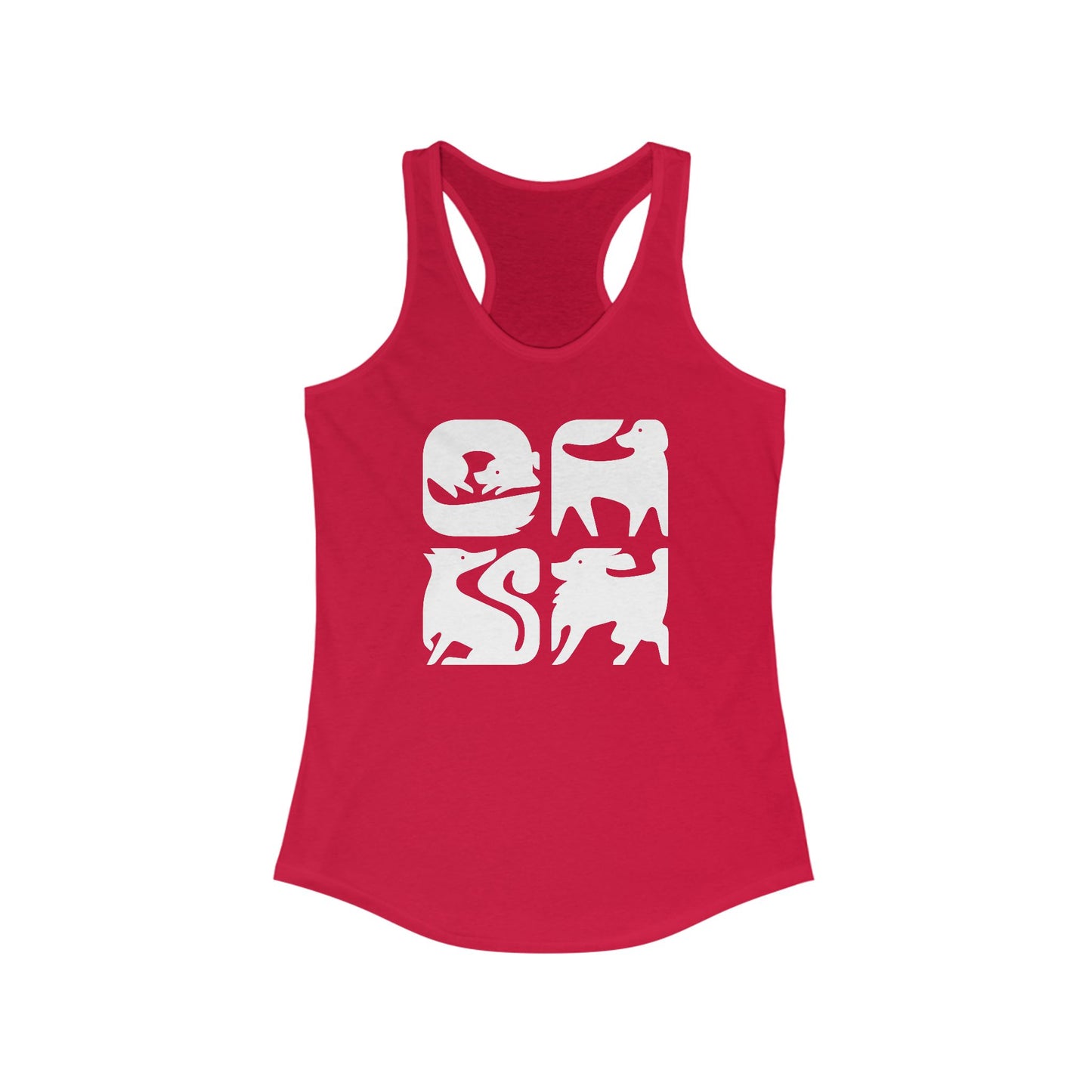 Dogs Graphic Women's Racerback Tank Top