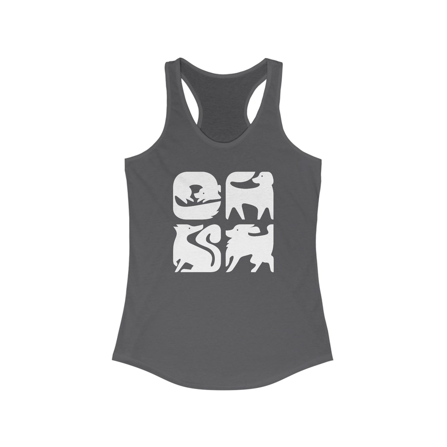 Dogs Graphic Women's Racerback Tank Top