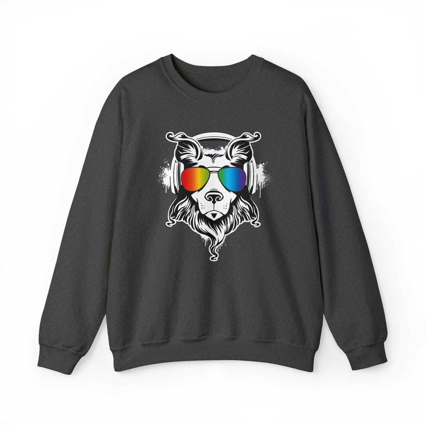 Music Dog Women's Heavy Blend Crewneck Sweatshirt