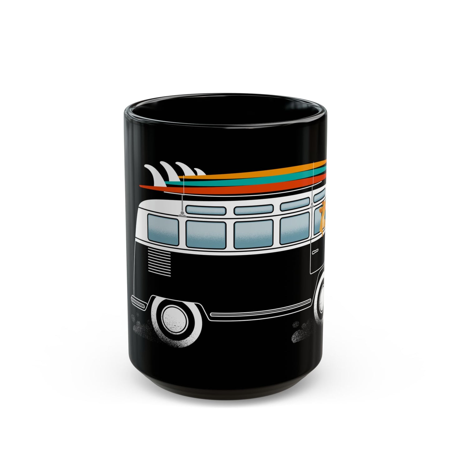Surf Dog 15oz Black Mug
