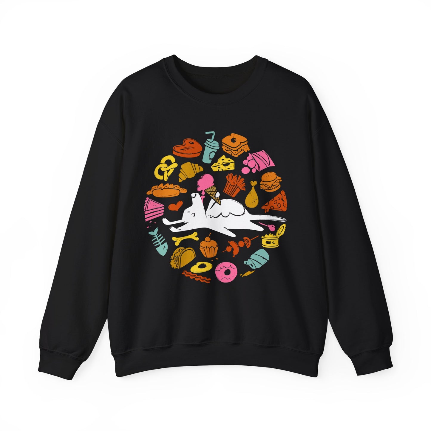 All Food is Dog Food Women's Heavy Blend Crewneck Sweatshirt