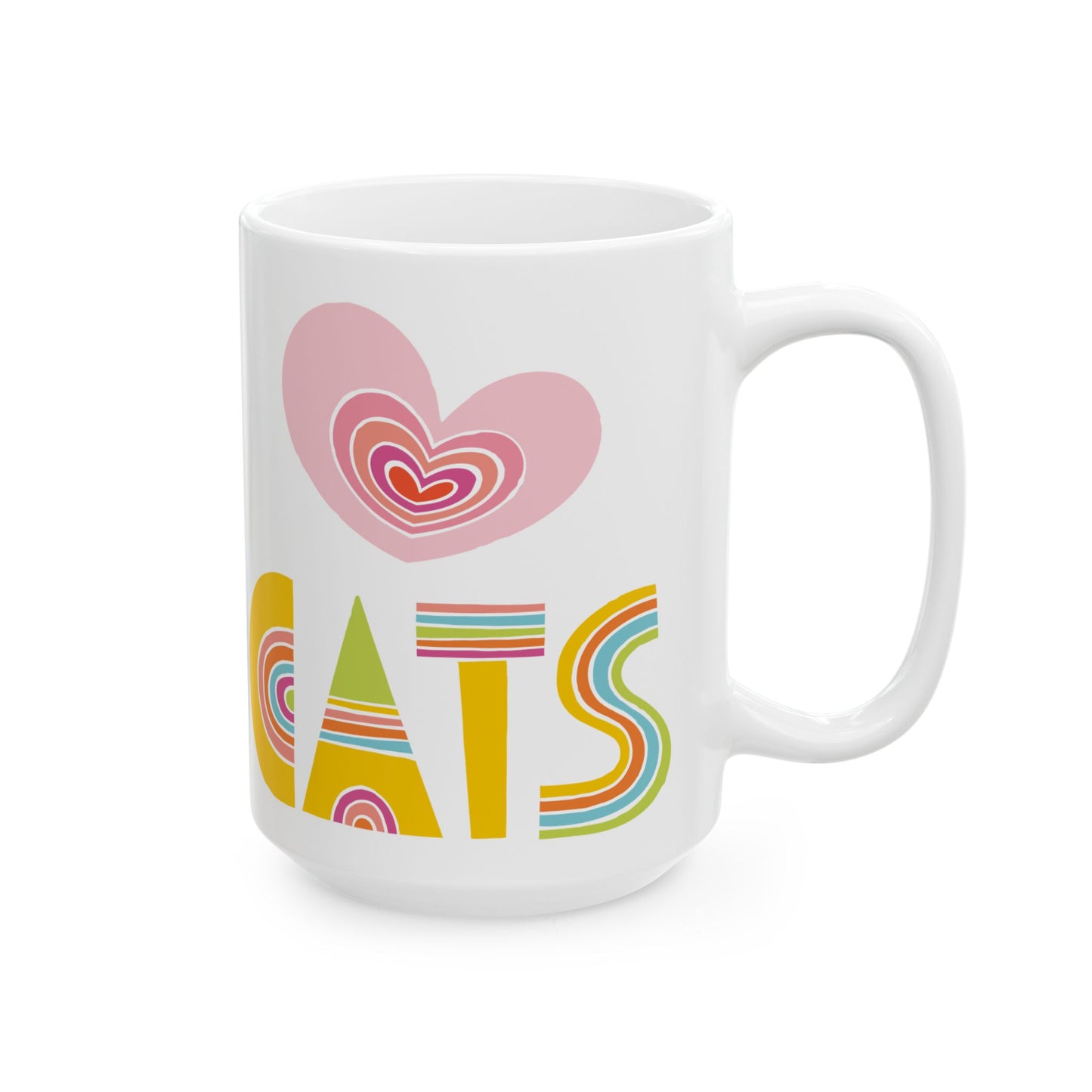 Love Cats 15oz White Mug