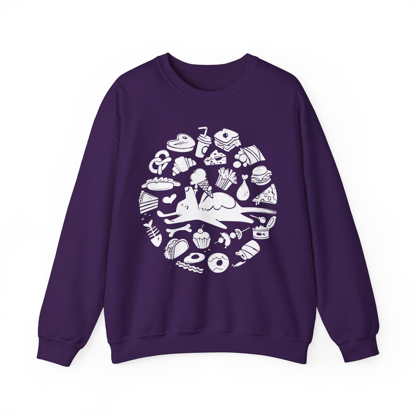 All Food is Dog Food Women's Heavy Blend Crewneck Sweatshirt