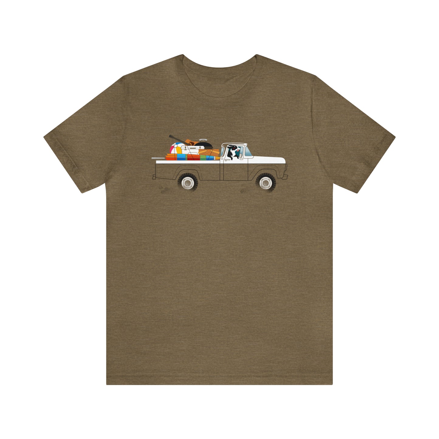 Ford Truck Beach Dog Men's Graphic Tee