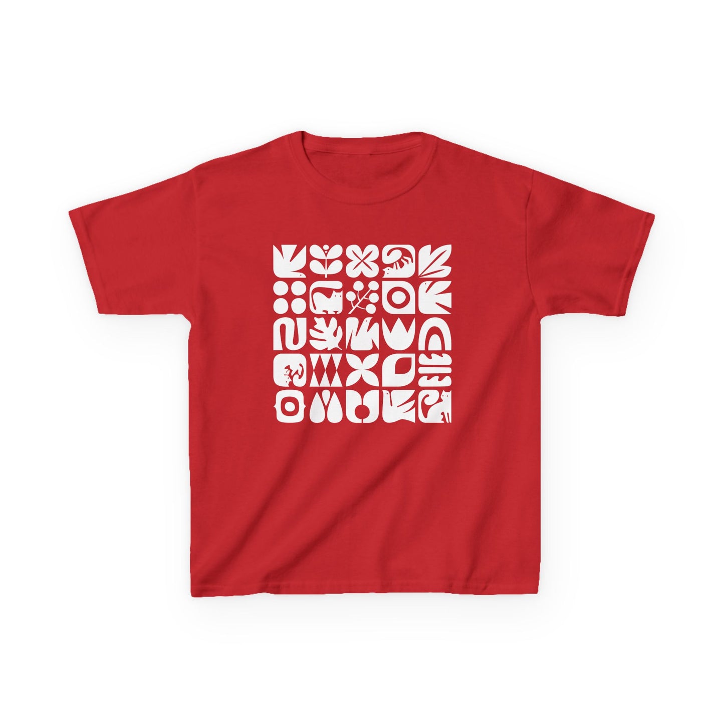 Cats and Birds Graphic Kids Heavy Cotton Graphic Tee