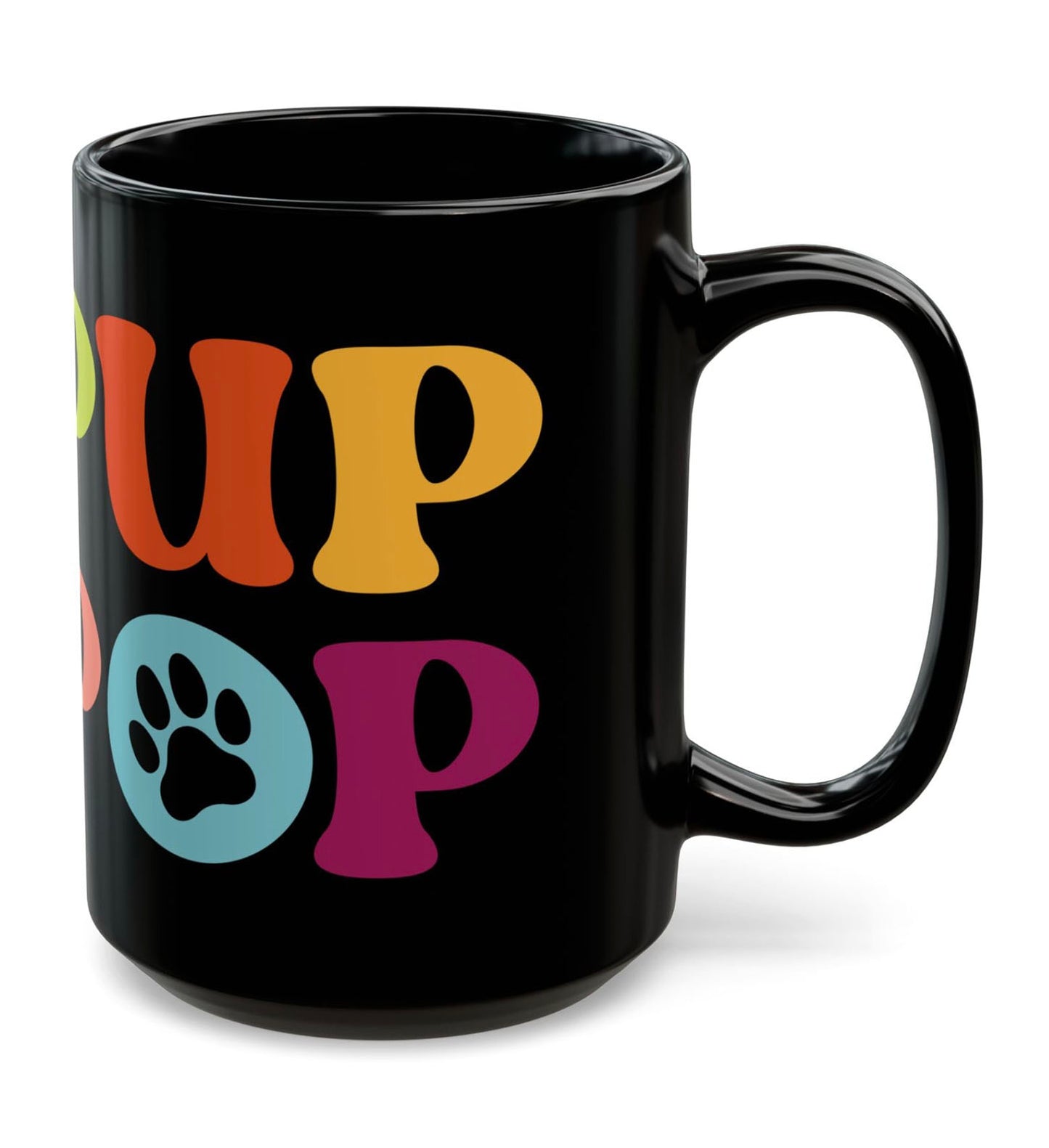 Pup Pop 15oz Black Mug