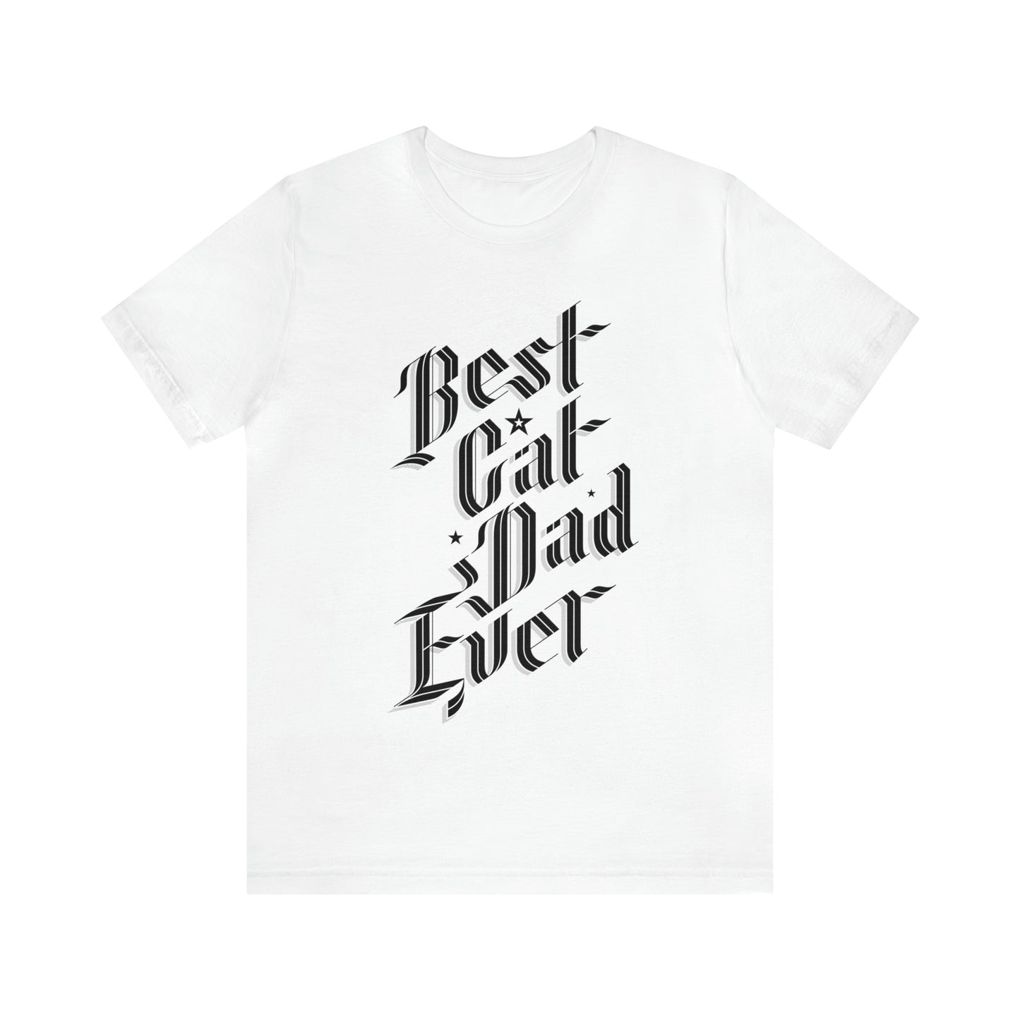 Sophisticated Best Cat Dad Ever Men's Graphic Tee