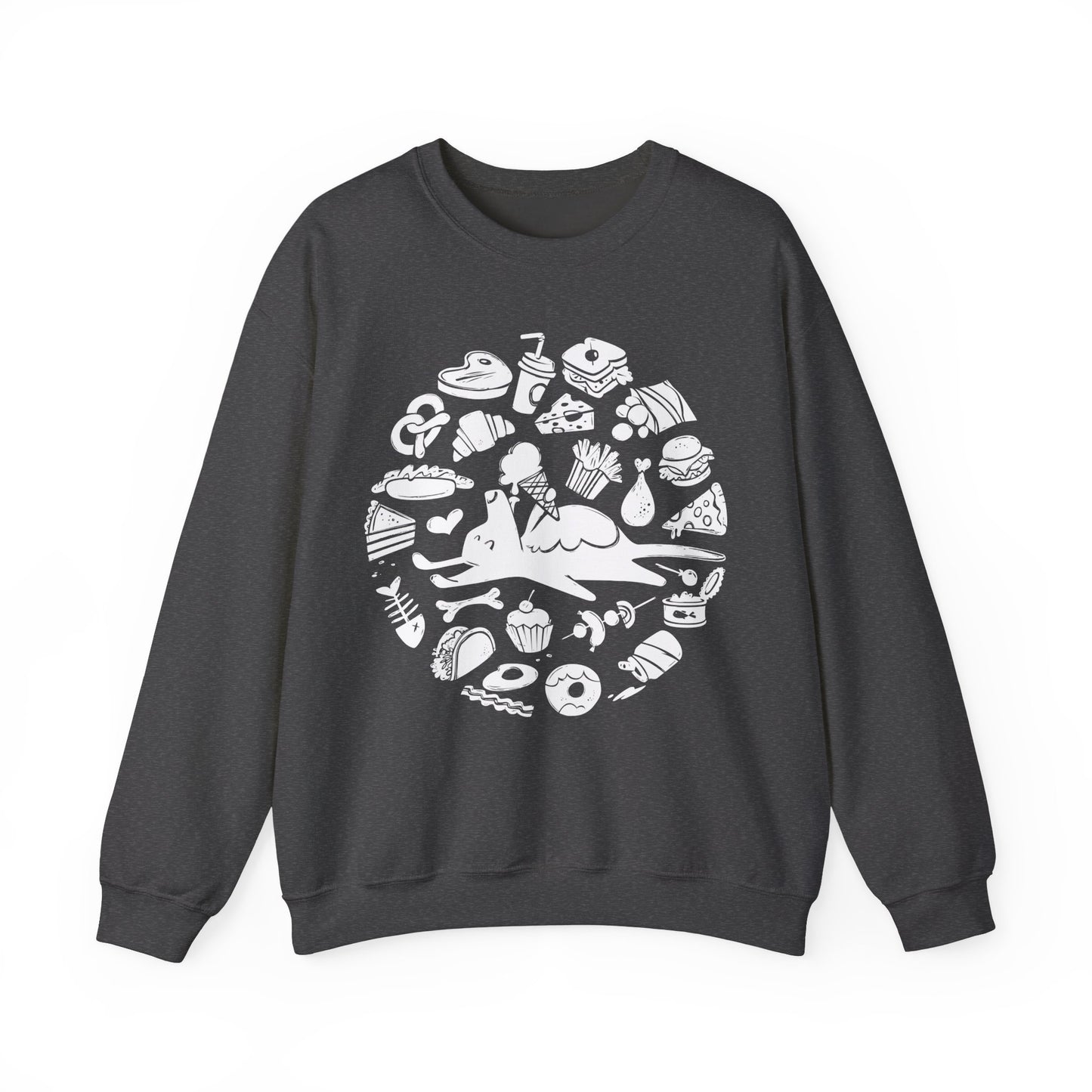 All Food is Dog Food Women's Heavy Blend Crewneck Sweatshirt