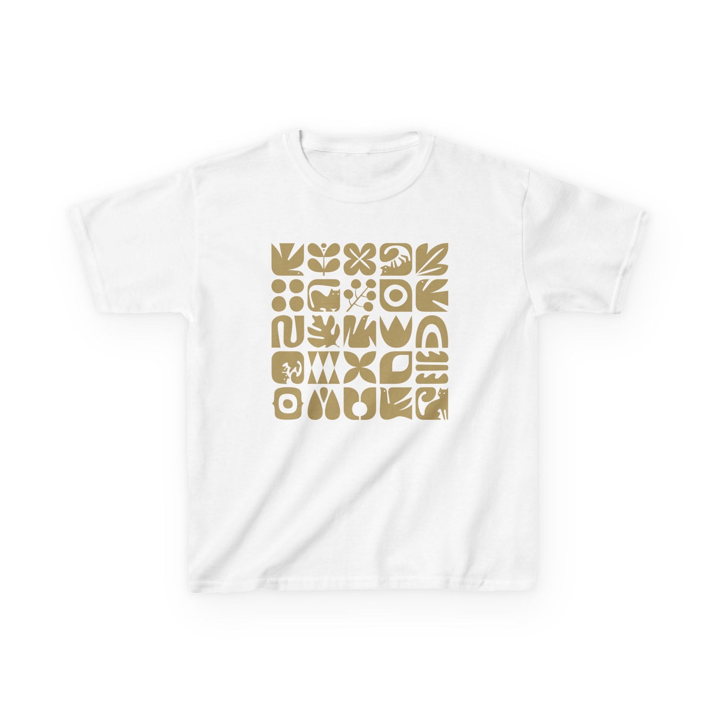 Cats and Birds Graphic Kids Heavy Cotton Graphic Tee