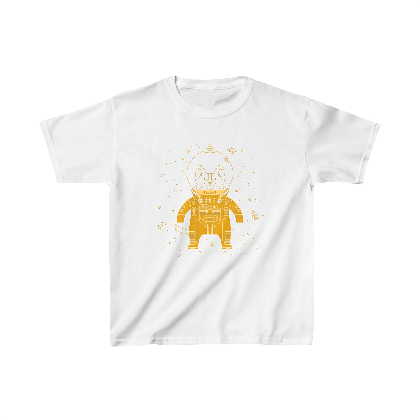 Dog in Space Kid's Heavy Cotton Tee