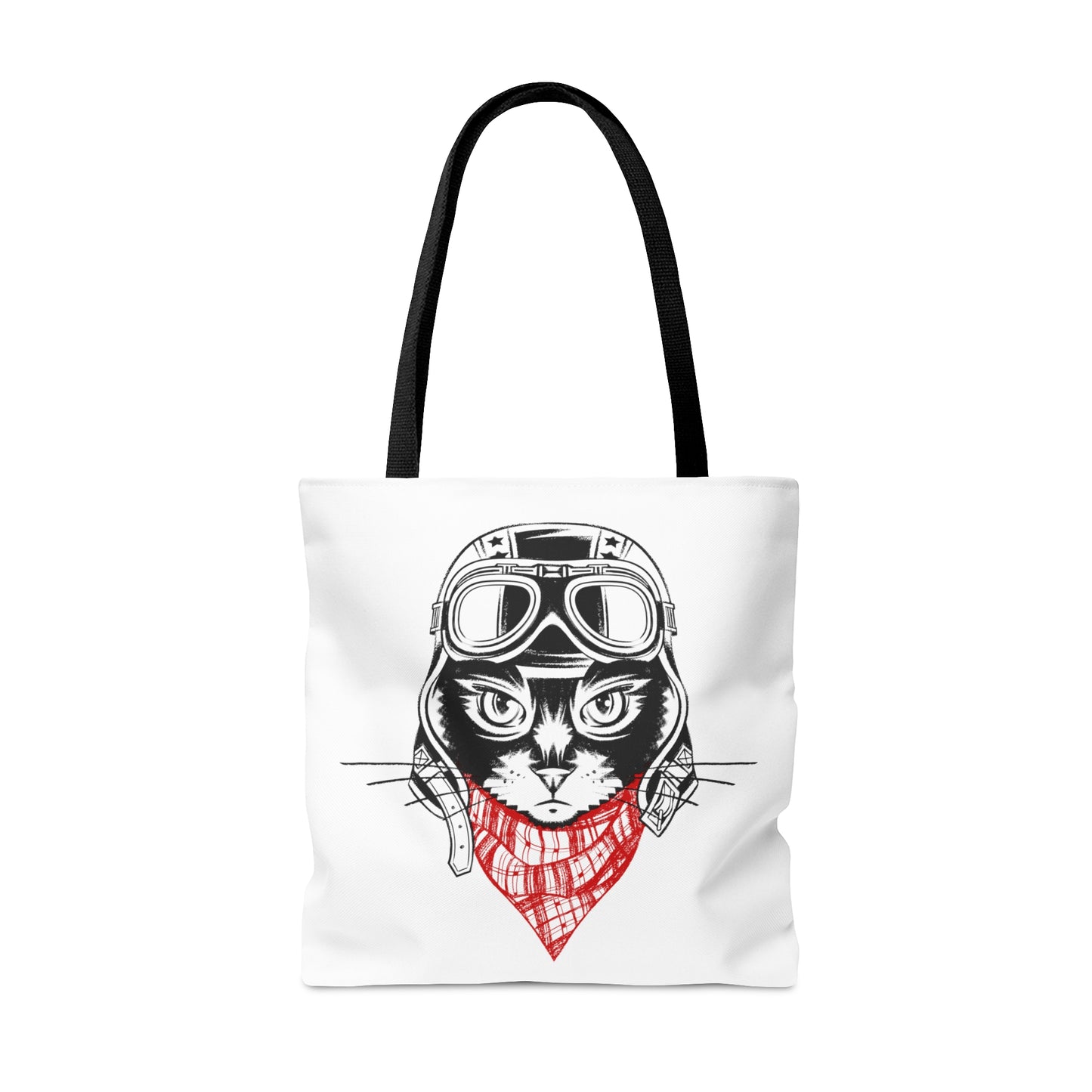 Motorcycle Cat Tote Bag