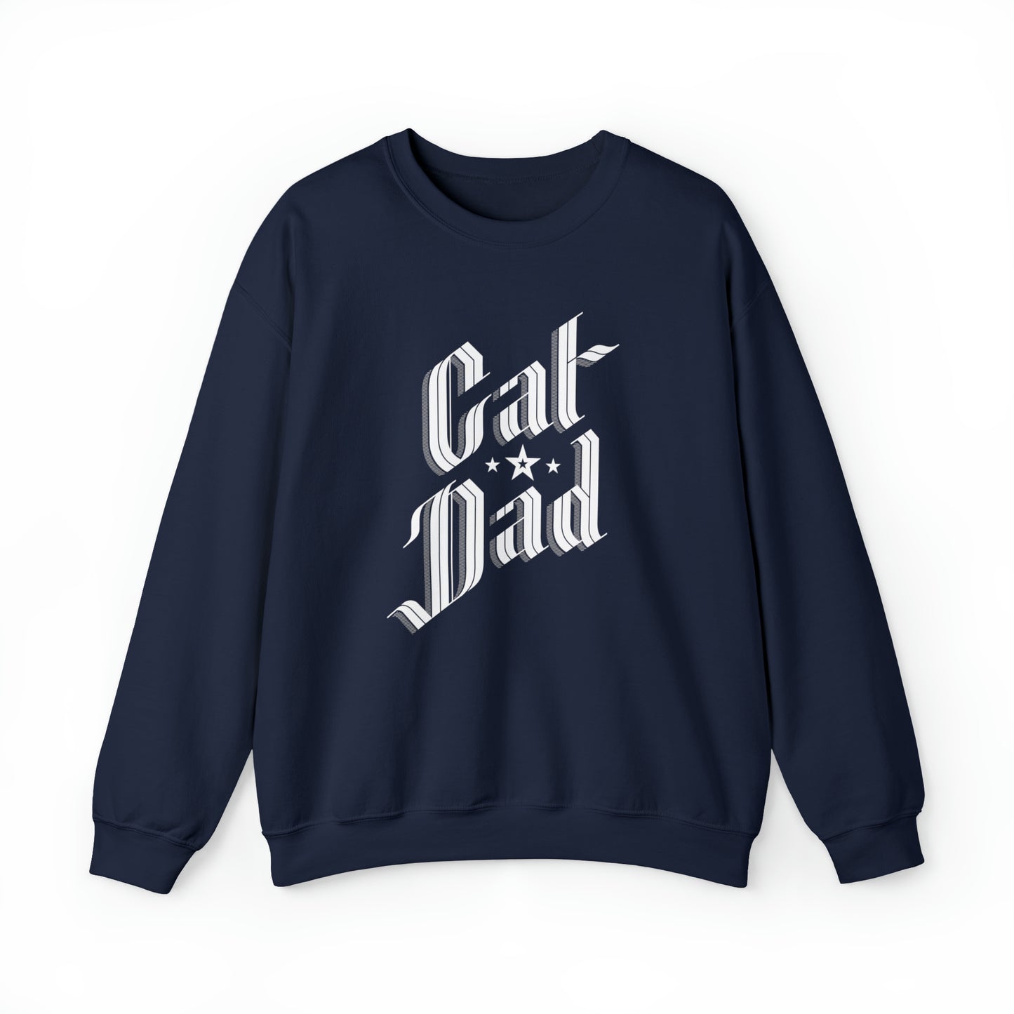 Cat Dad Heavy Blend Crewneck Sweatshirt
