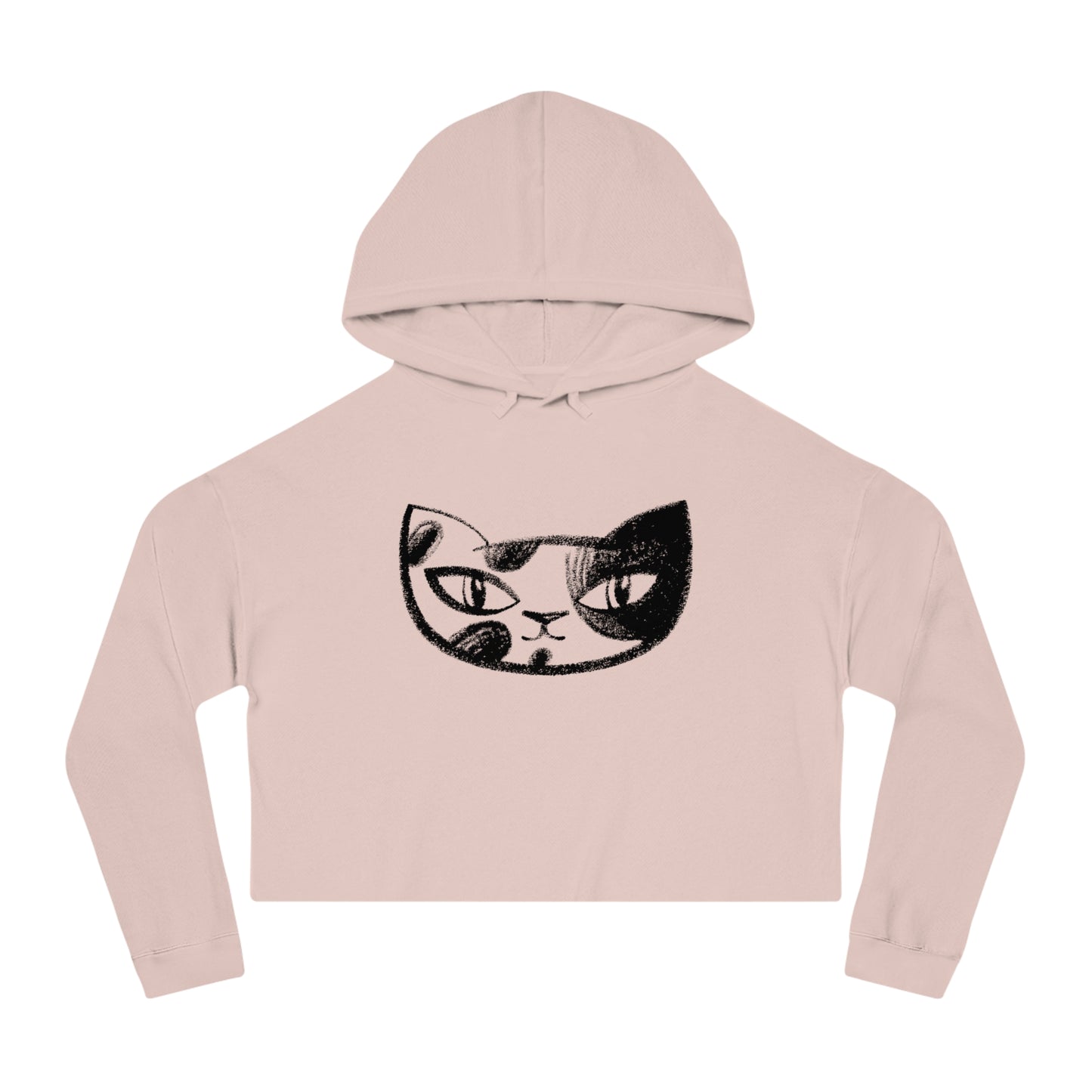 Cat BF#1 Women’s Cropped Hooded Sweatshirt