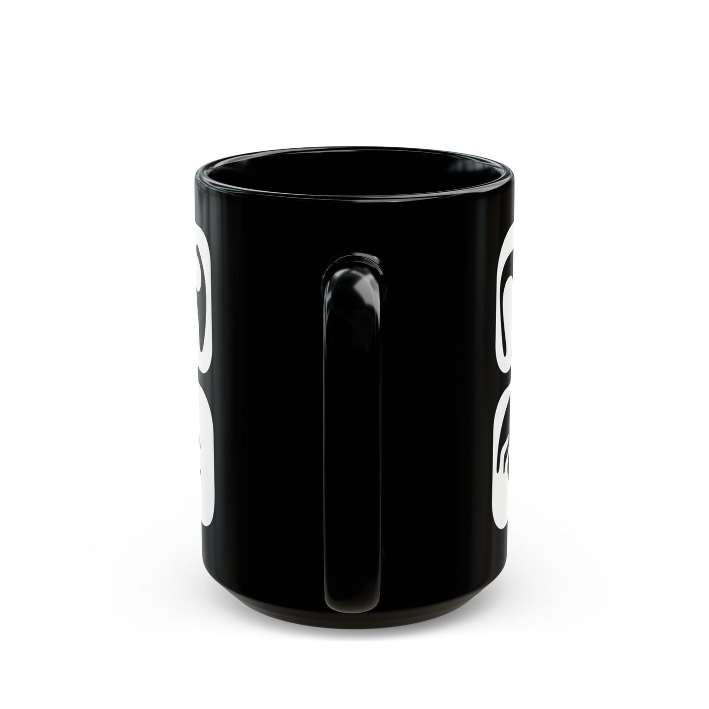 Graphic Cats 15oz Black Mug