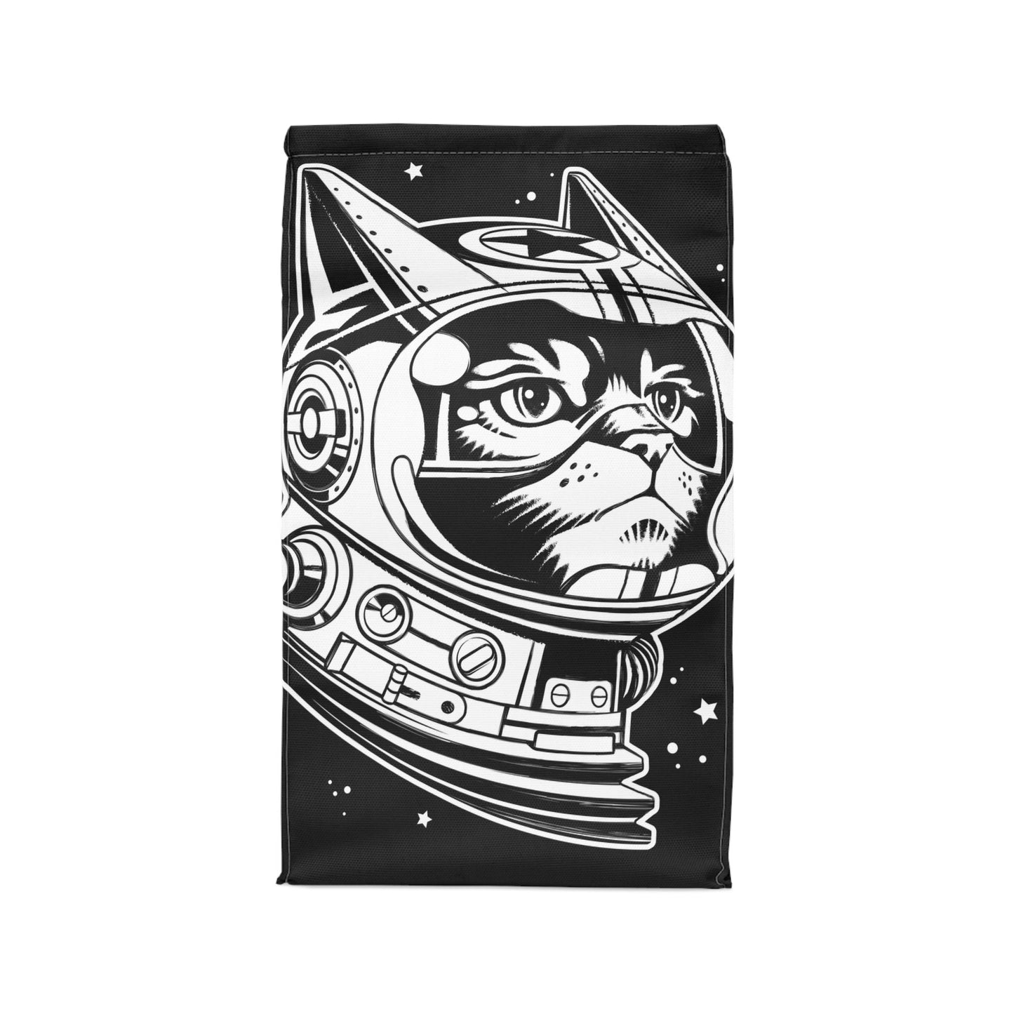 Space Cat Polyester Lunch Bag