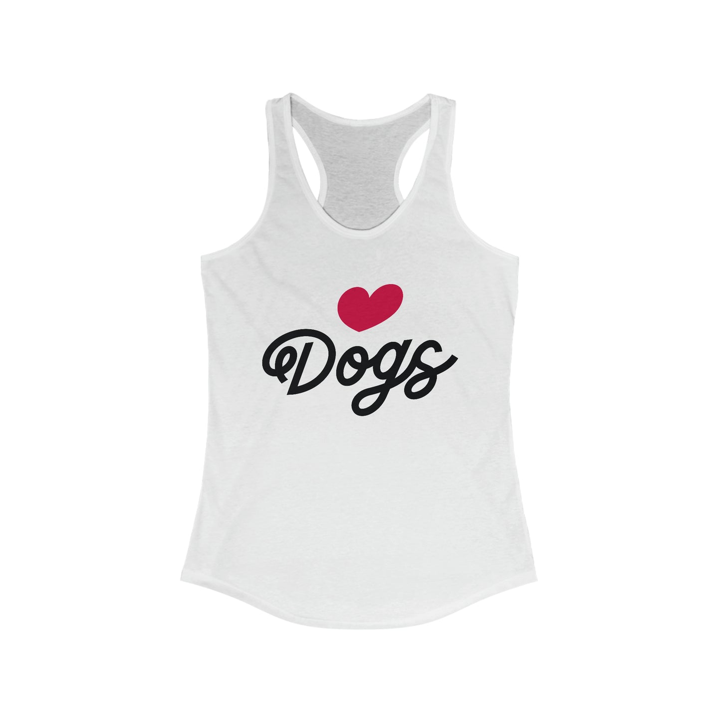 Love Dogs Script Women's Racerback Tank Top