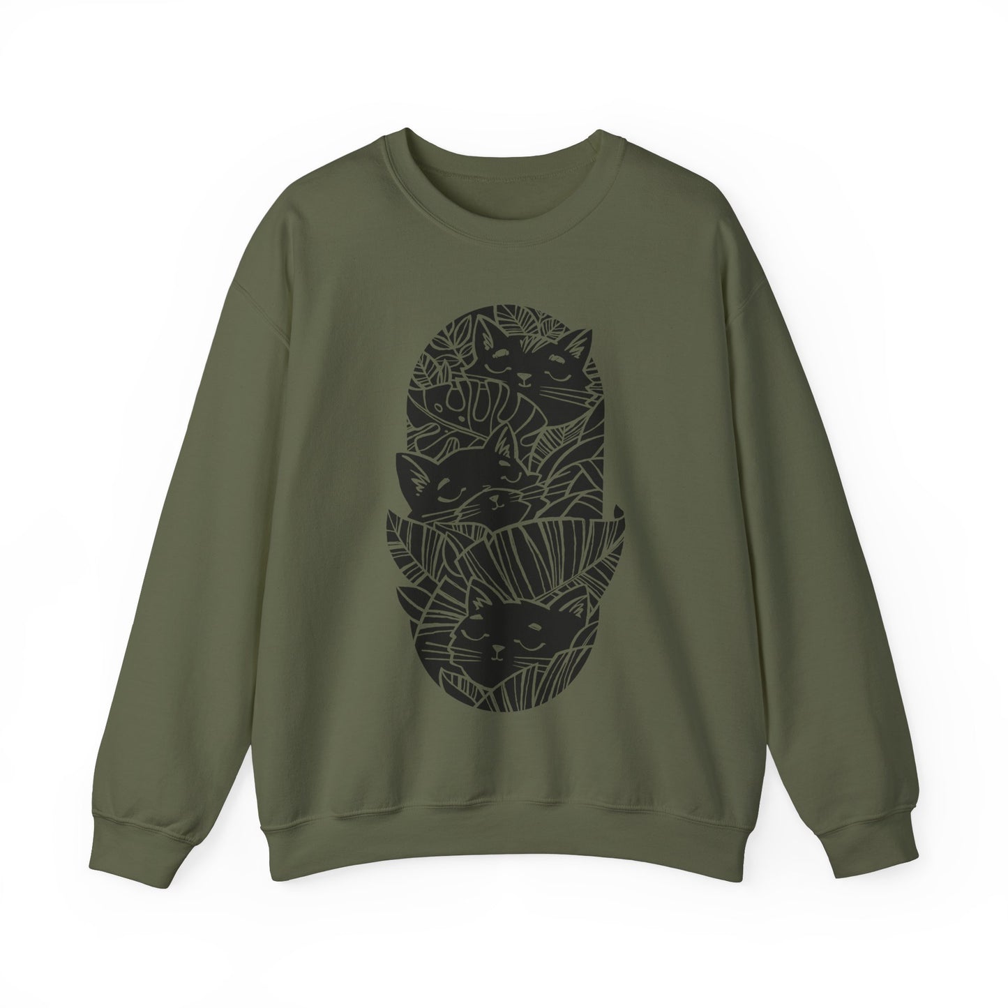 Jungle Cats Women's Heavy Blend Crewneck Sweatshirt
