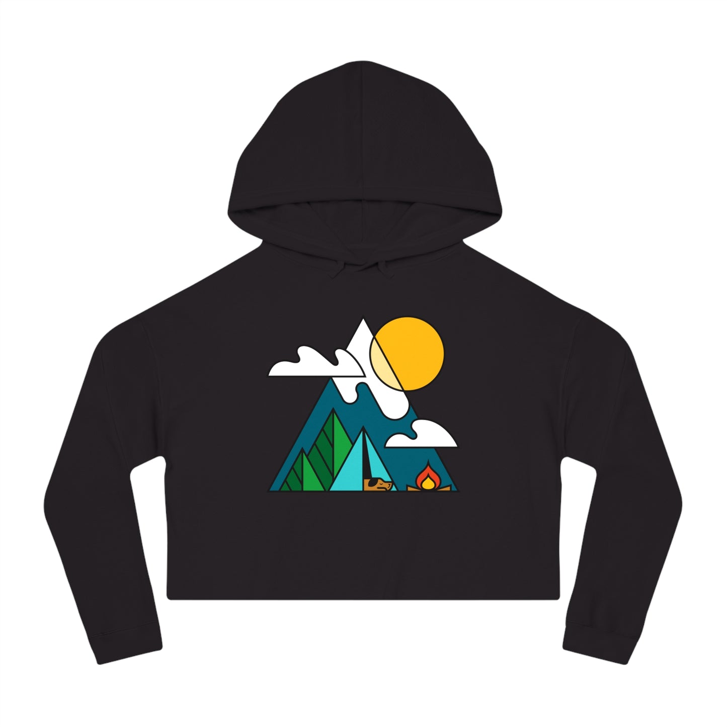 Living the Dream Women’s Cropped Hooded Sweatshirt
