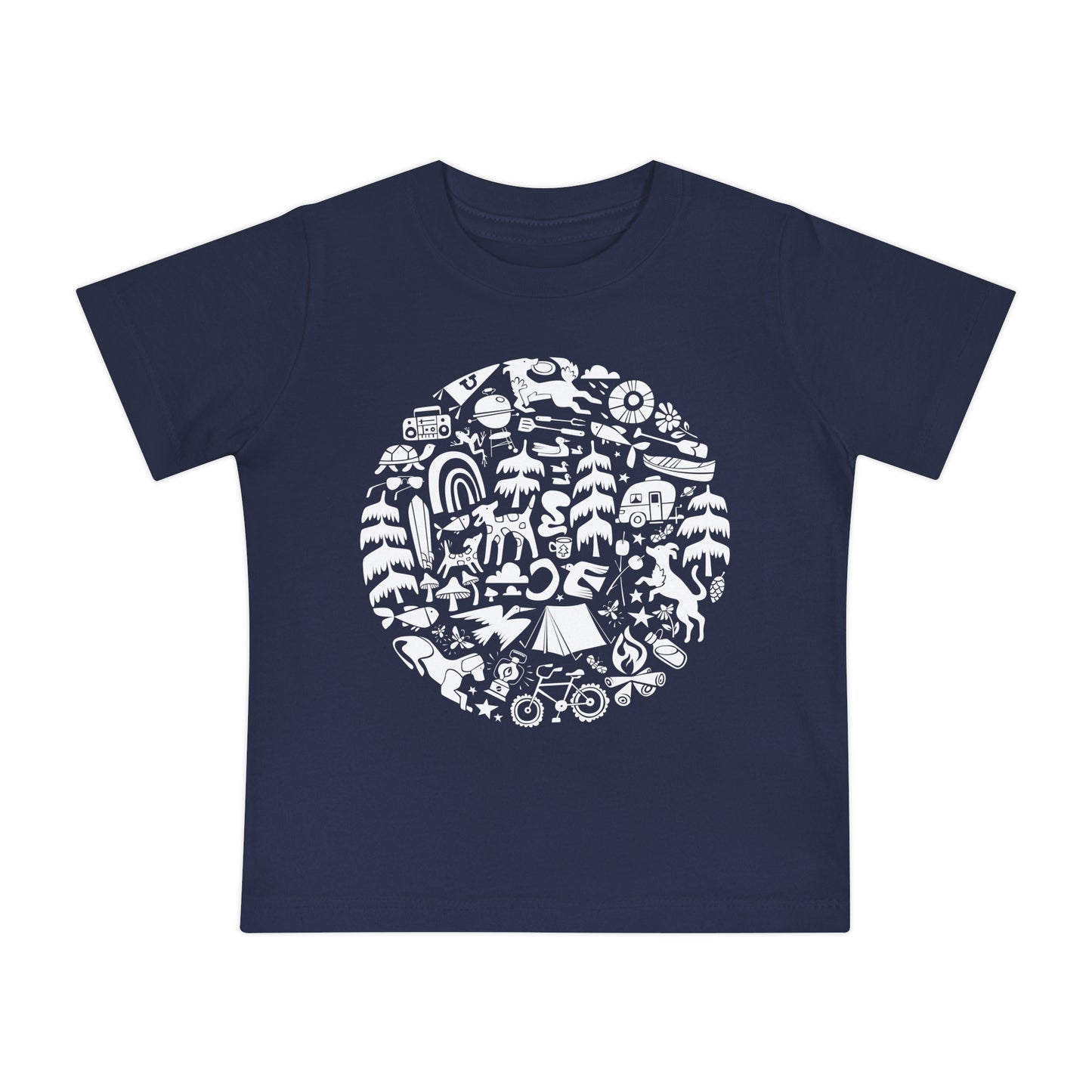 Camping Dogs Baby Graphic Tee